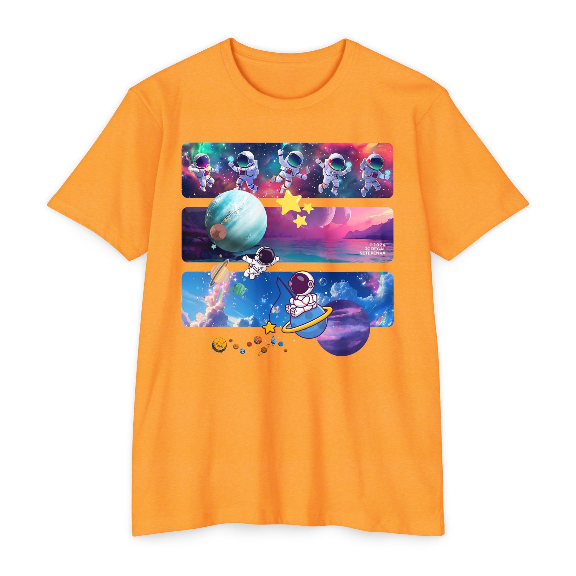 Astro Cosmo Unisex CVC Jersey T-shirt SETEPENRA T-Shirt.