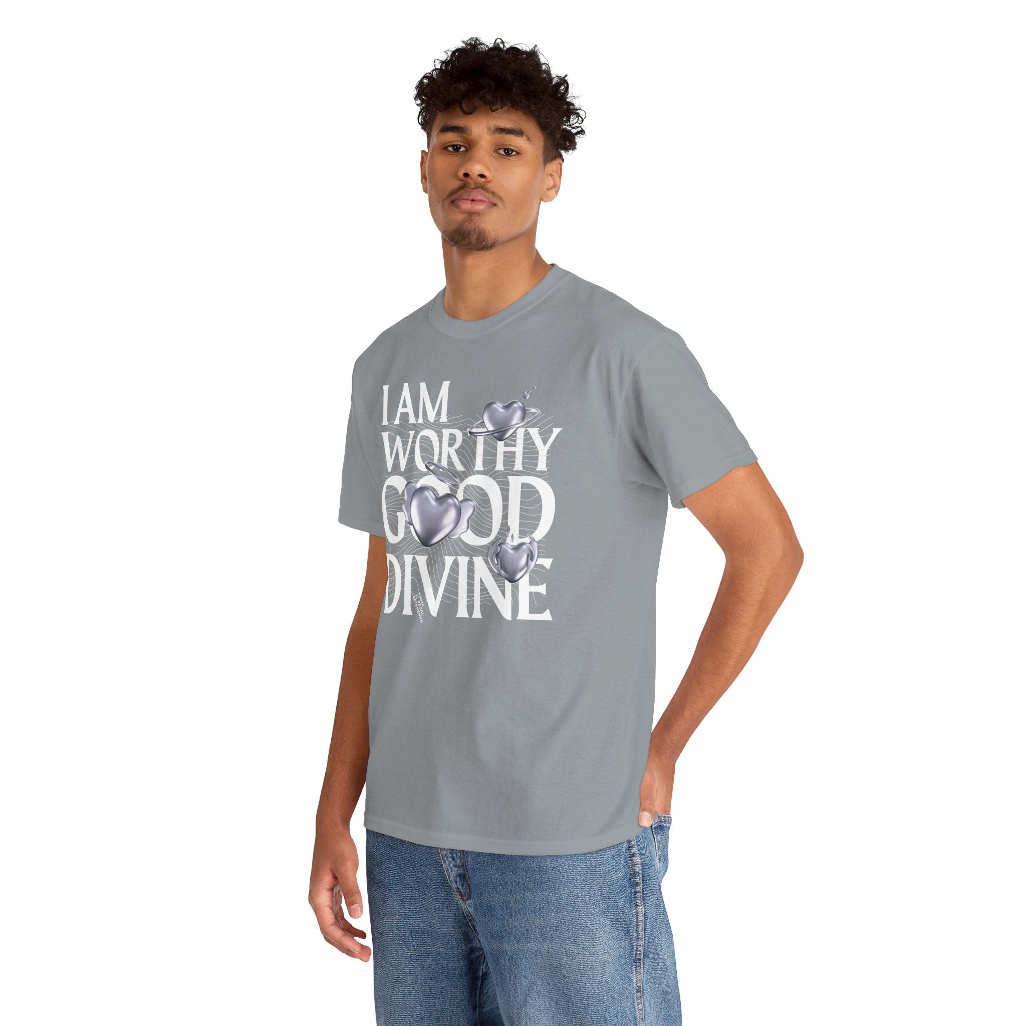 I AM WORTHY GOOD DIVINE Unisex Heavy Cotton Tee