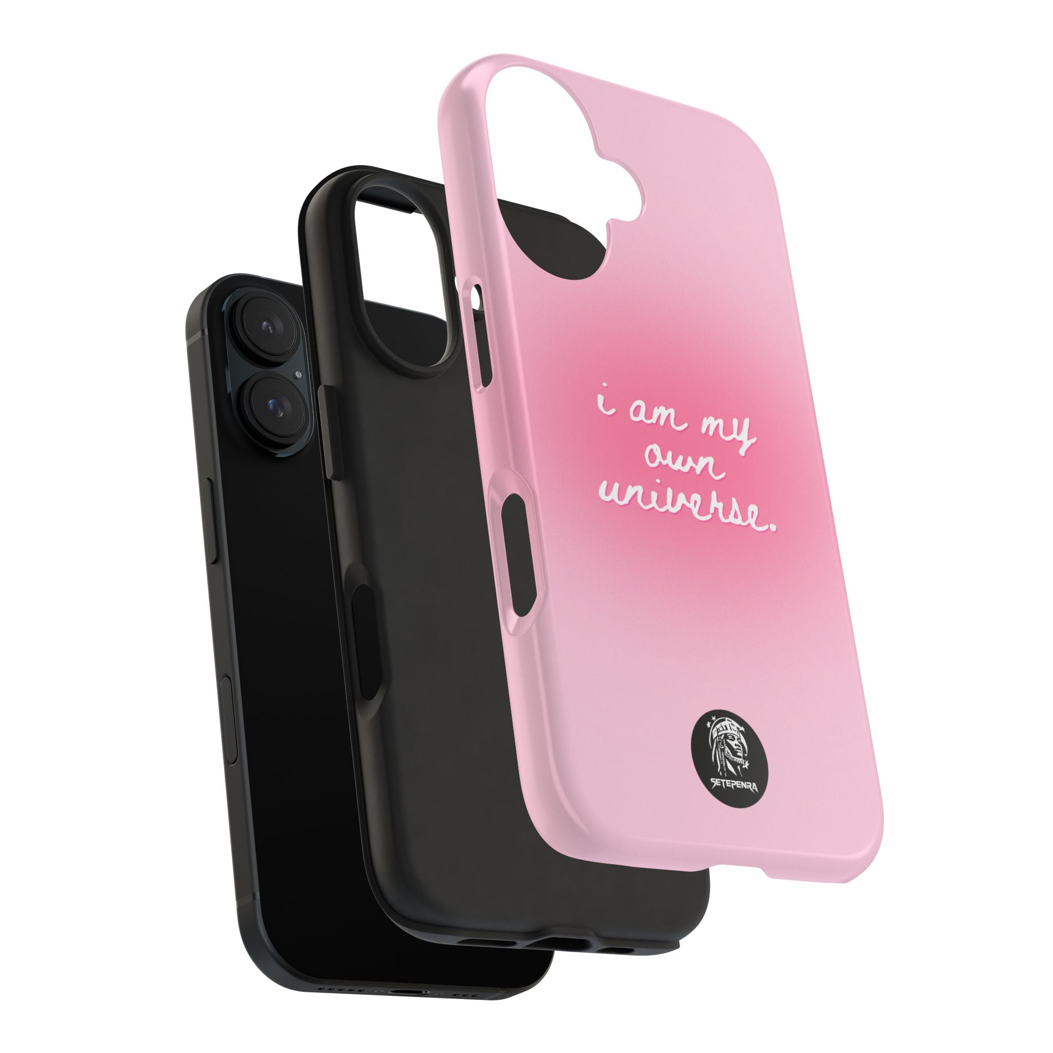 I Am My Own Universe Tough Phone Case (For iPhone, Galaxy & More) - Light Pink
