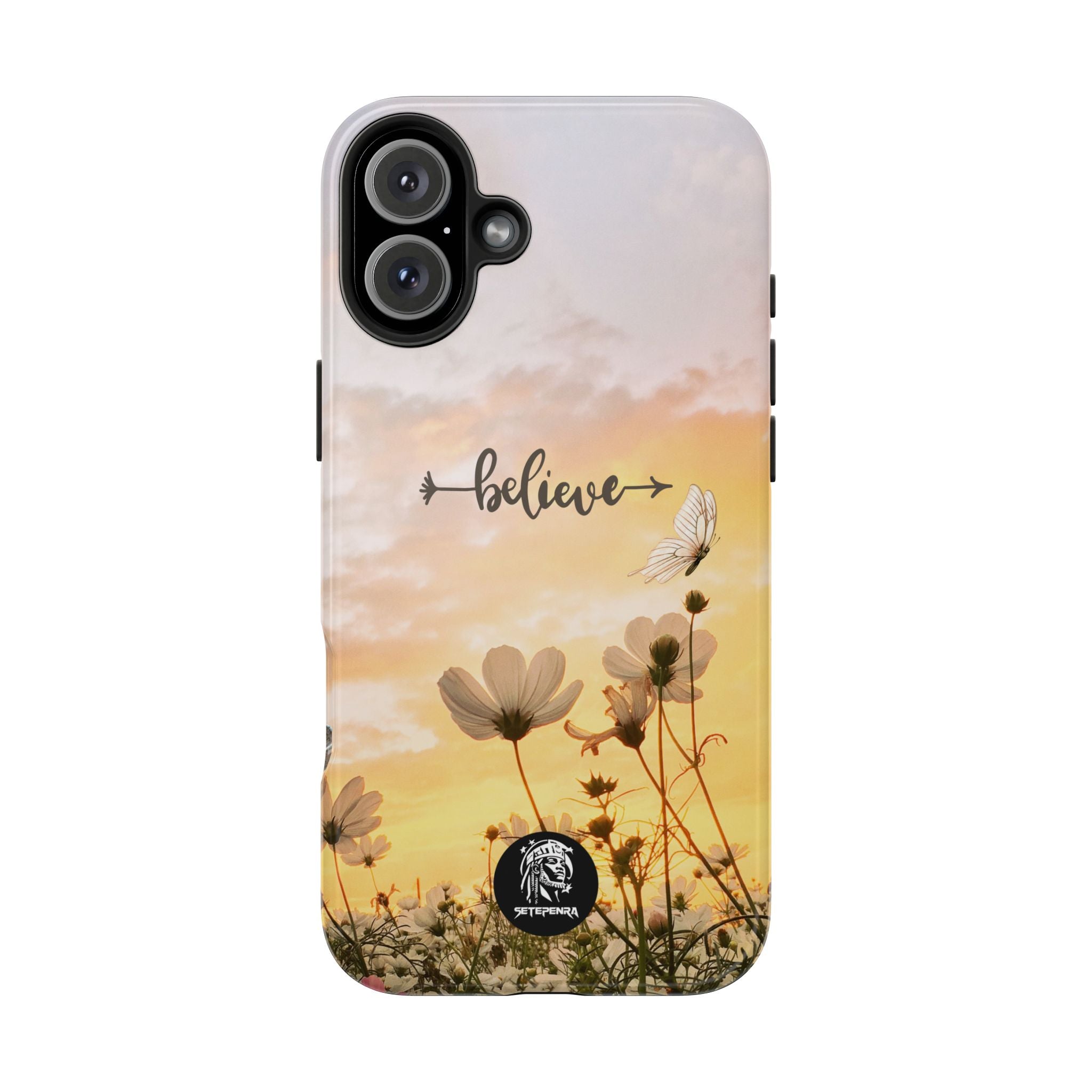Believe Tough Phone Case (For iPhone, Galaxy & More) - Aesthetic Flower