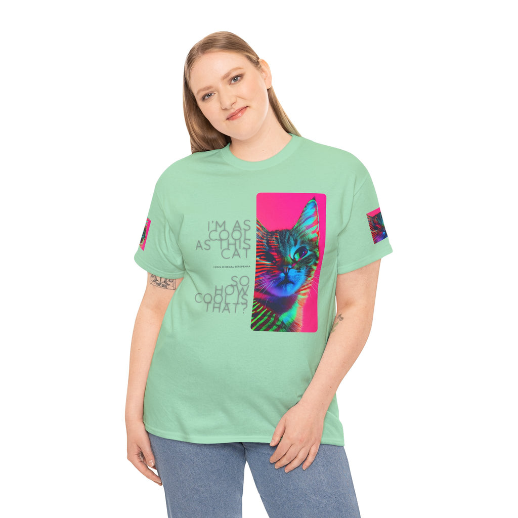 Cool Cat (Whiskers 2) Unisex Heavy Cotton Tee