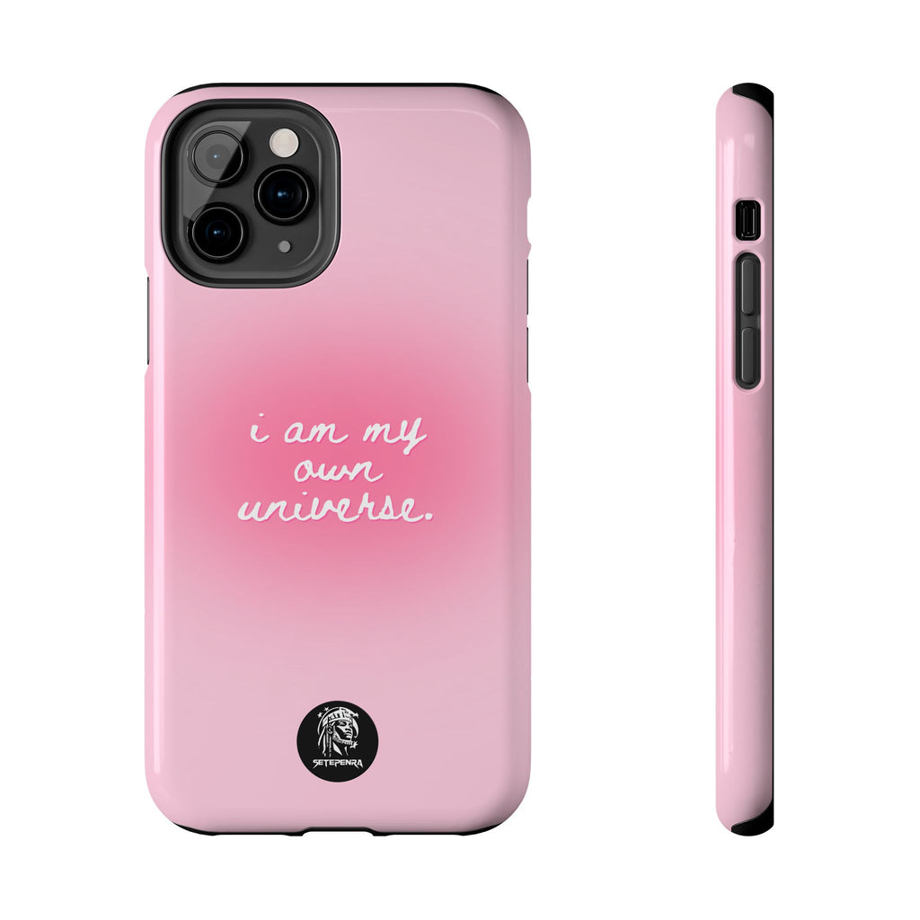 I Am My Own Universe Tough Phone Case (For iPhone, Galaxy & More) - Light Pink SETEPENRA Phone Case.
