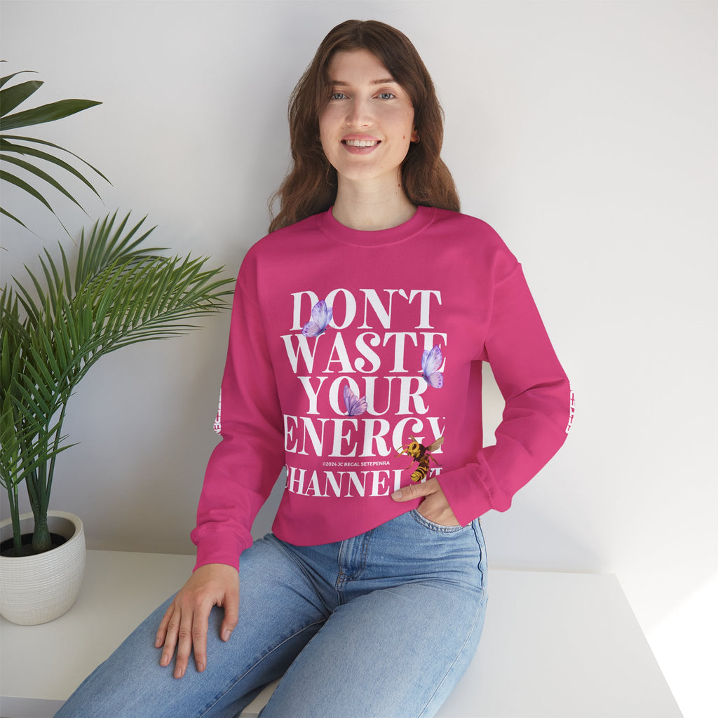 Channel It Unisex Heavy Blend™ Crewneck Sweatshirt (White Print)