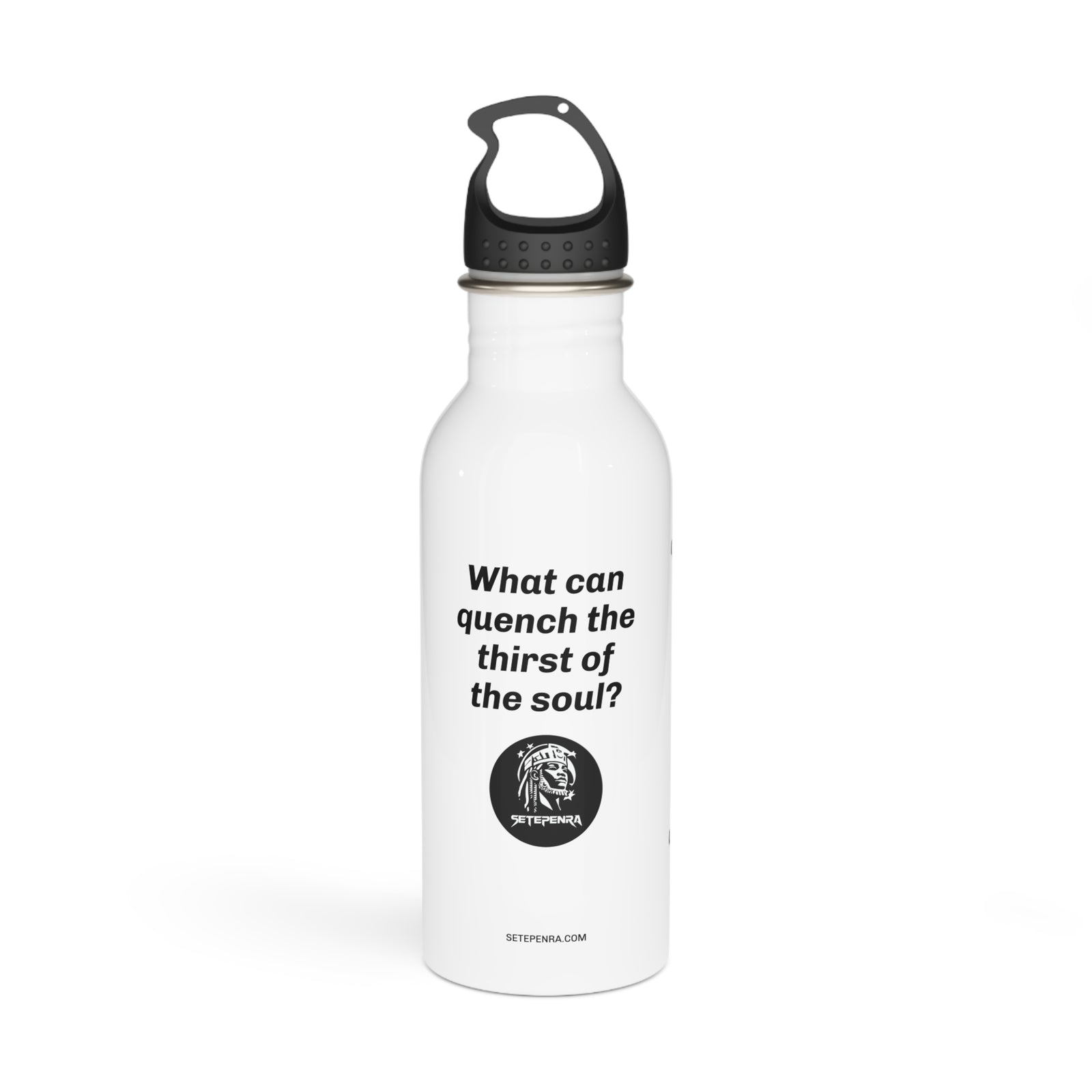 SETEPENRA Thirst Of The Soul Stainless Steel Water Bottle (White) SETEPENRA Mug.