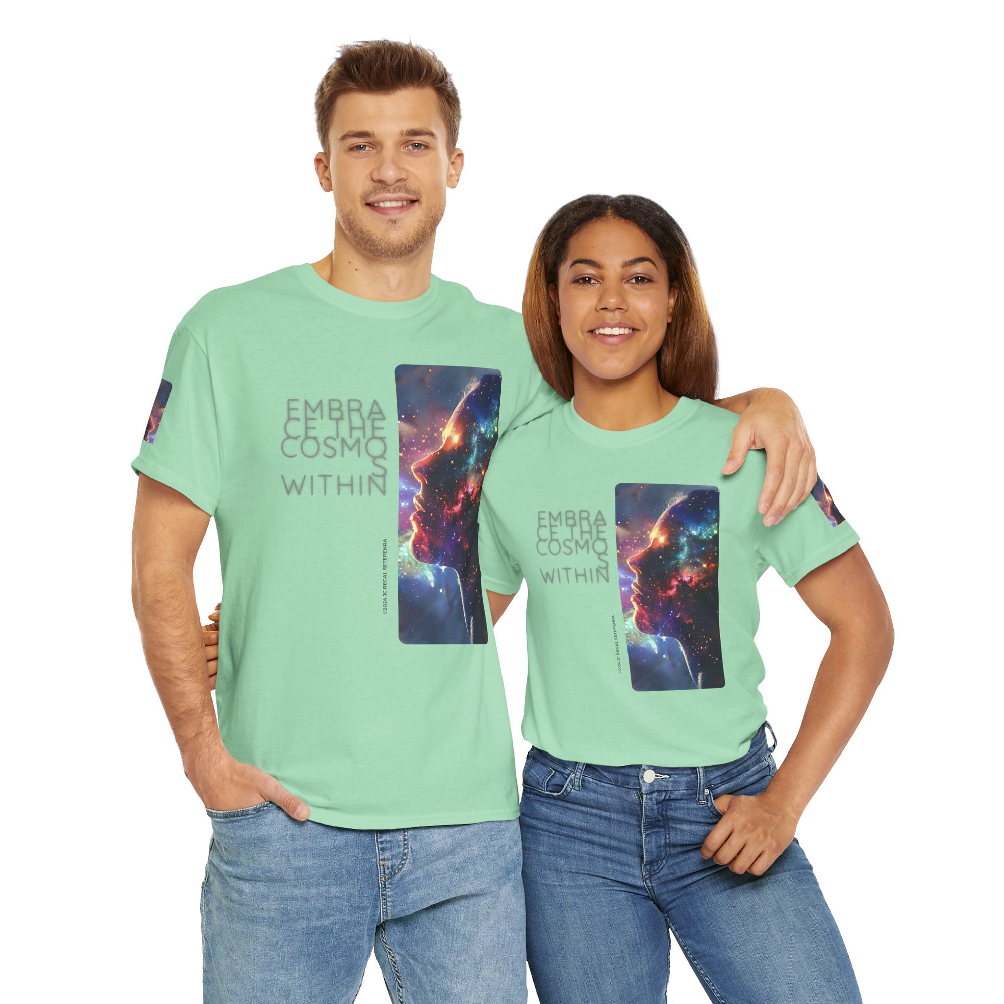 Embrace The Cosmos Within Unisex Heavy Cotton Tee