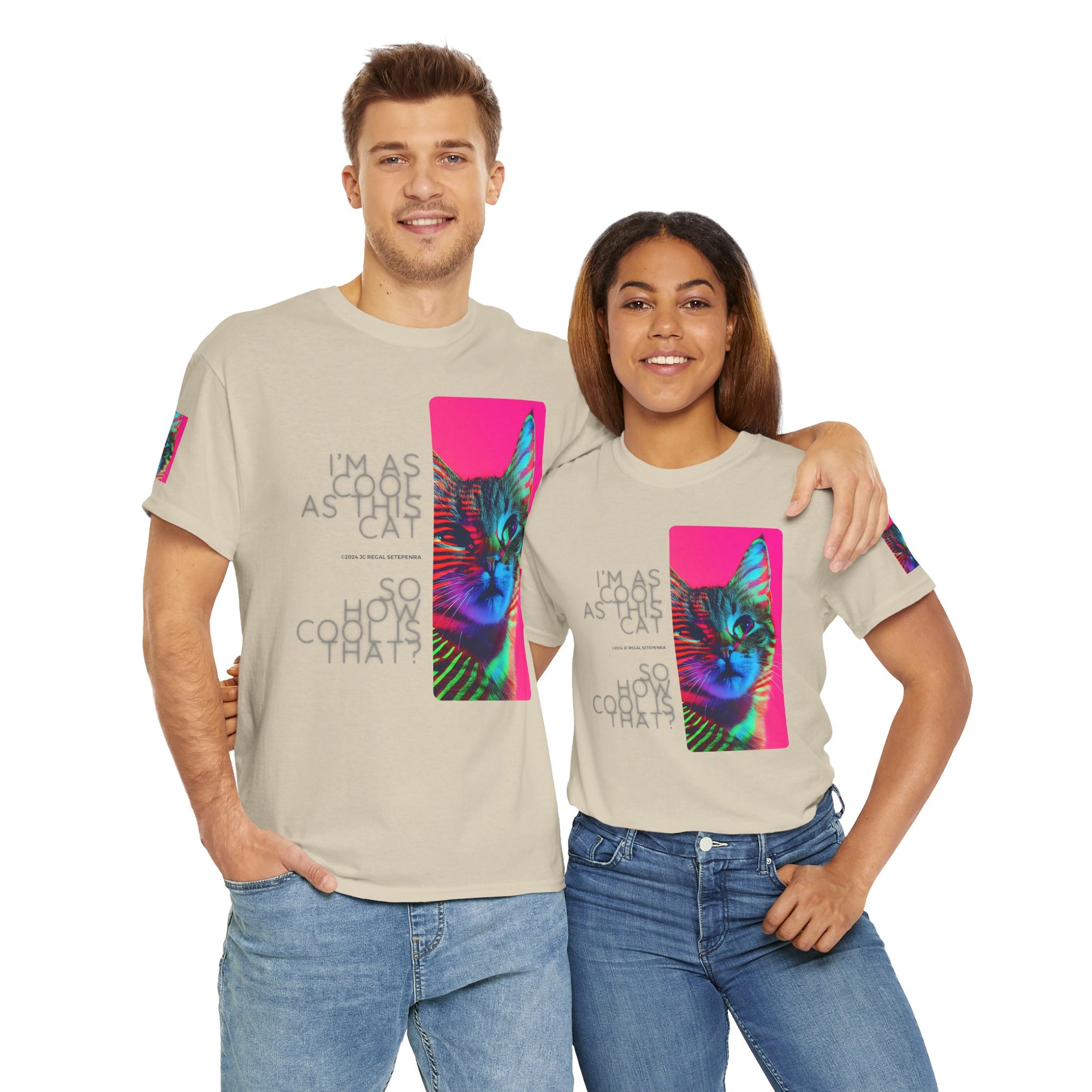 Cool Cat (Whiskers 2) Unisex Heavy Cotton Tee