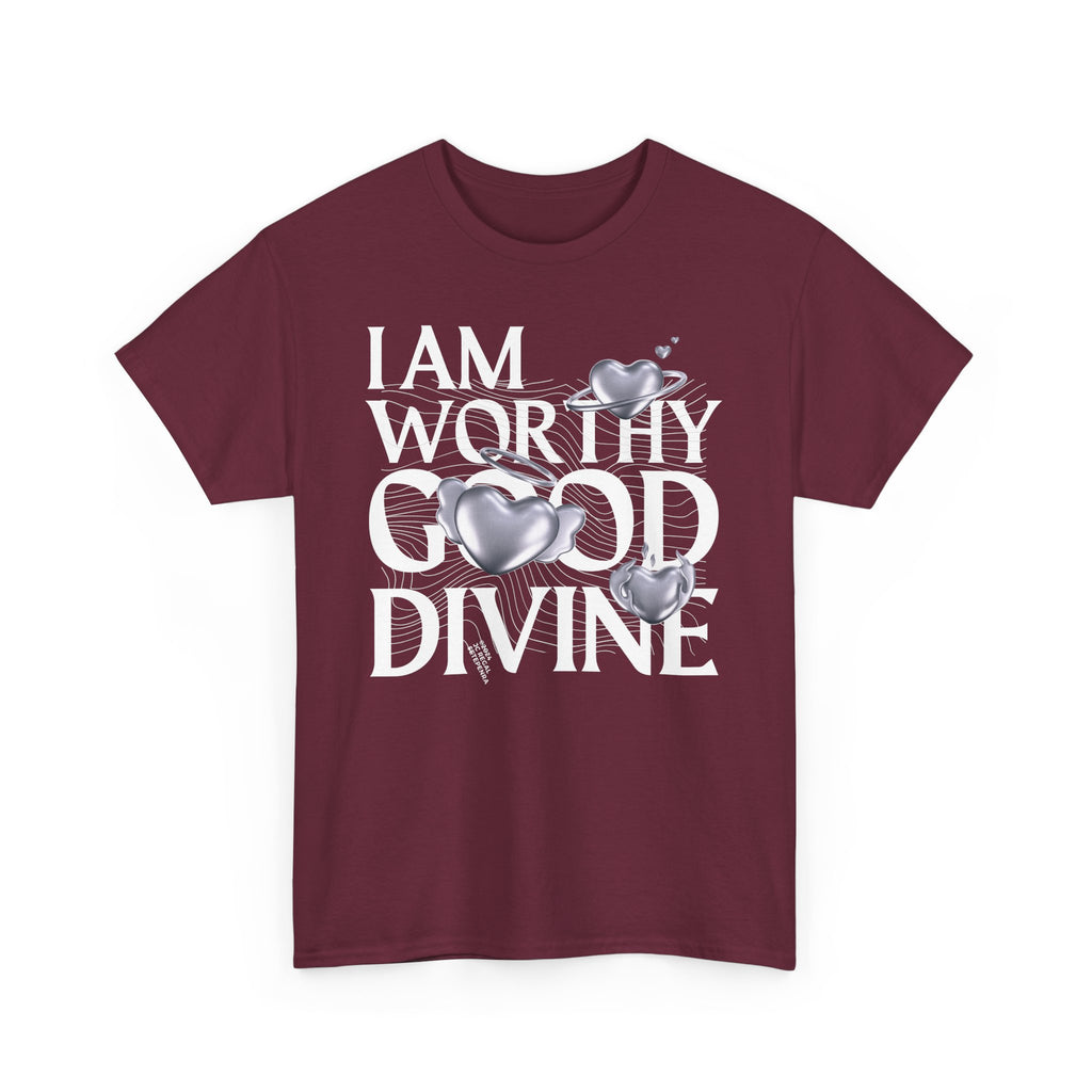 I AM WORTHY GOOD DIVINE Unisex Heavy Cotton Tee SETEPENRA T-Shirt.