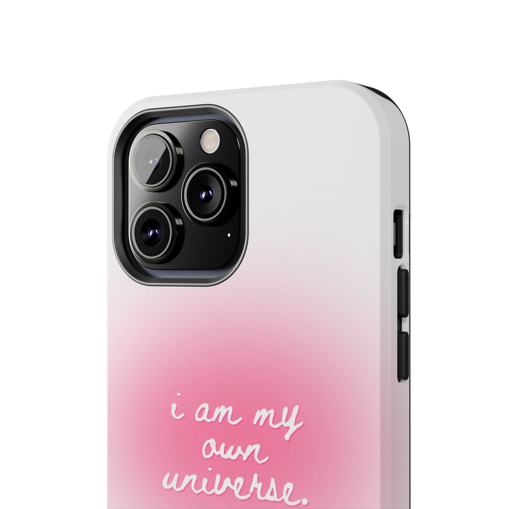 I Am My Own Universe Tough Phone Case (For iPhone, Galaxy & More) - White