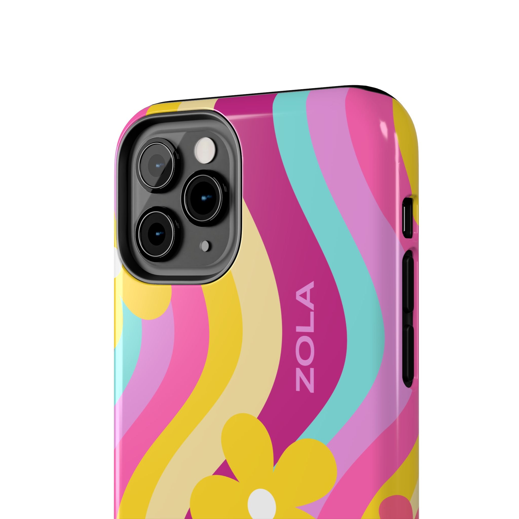 Zola Tough Phone Case (For iPhone, Galaxy & More) - Pink Wave