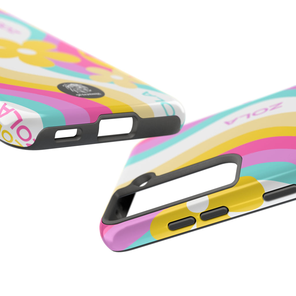 Zola Tough Phone Case (For iPhone, Galaxy & More) - White Wave SETEPENRA Phone Case.