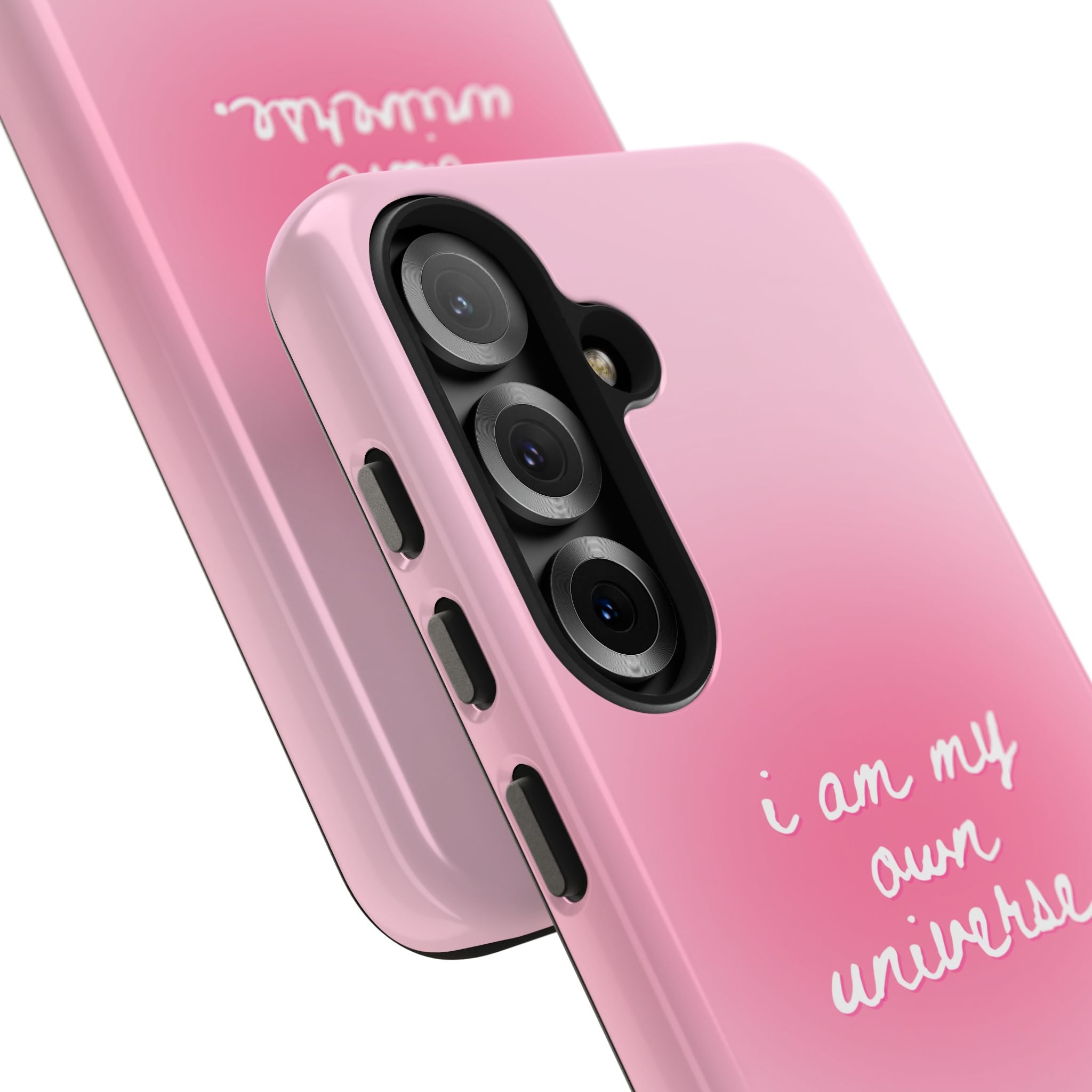 I Am My Own Universe — Pink Gradient Protective Cover Tough Phone Case