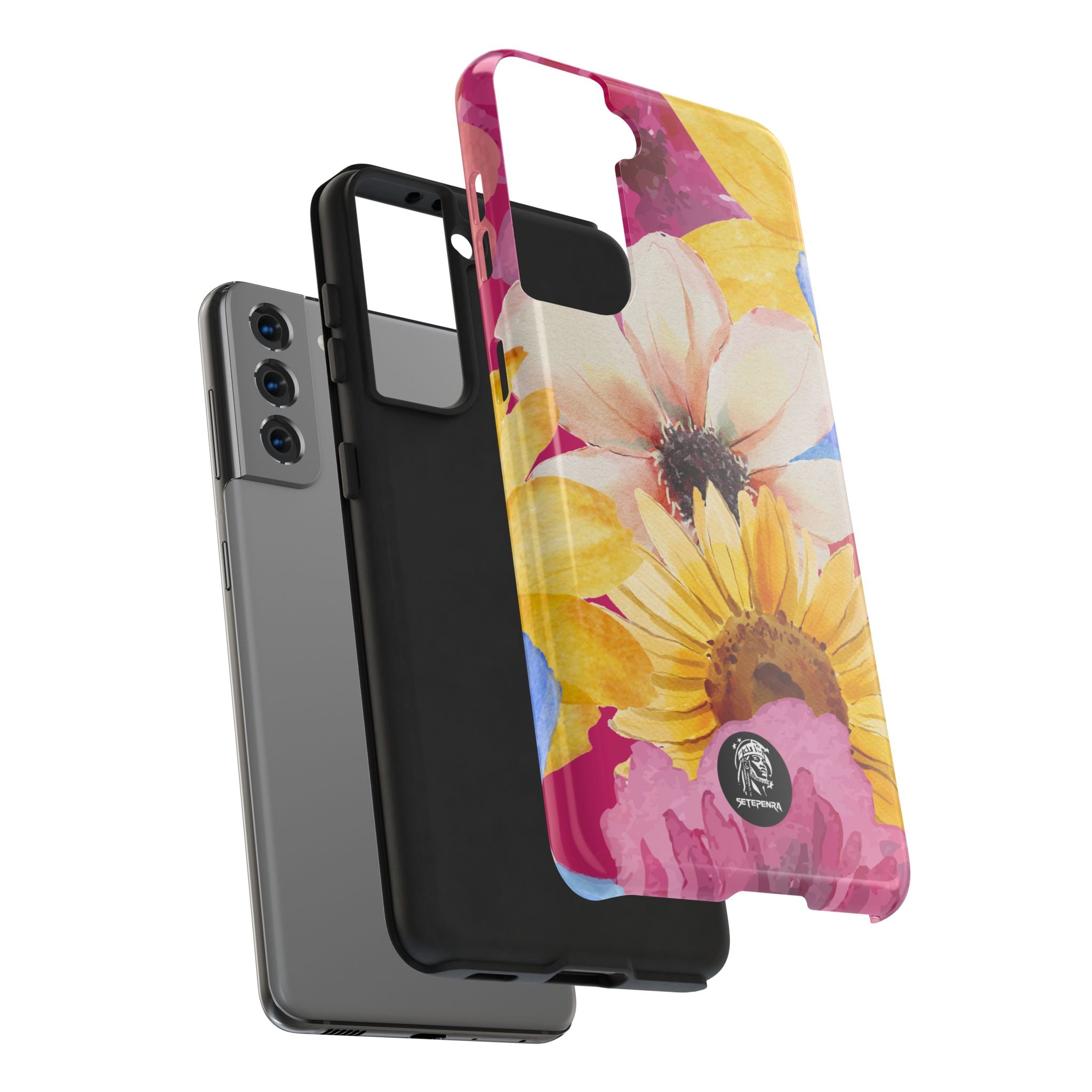 Watercolor Flowers Tough Phone Case (For iPhone, Galaxy & More)