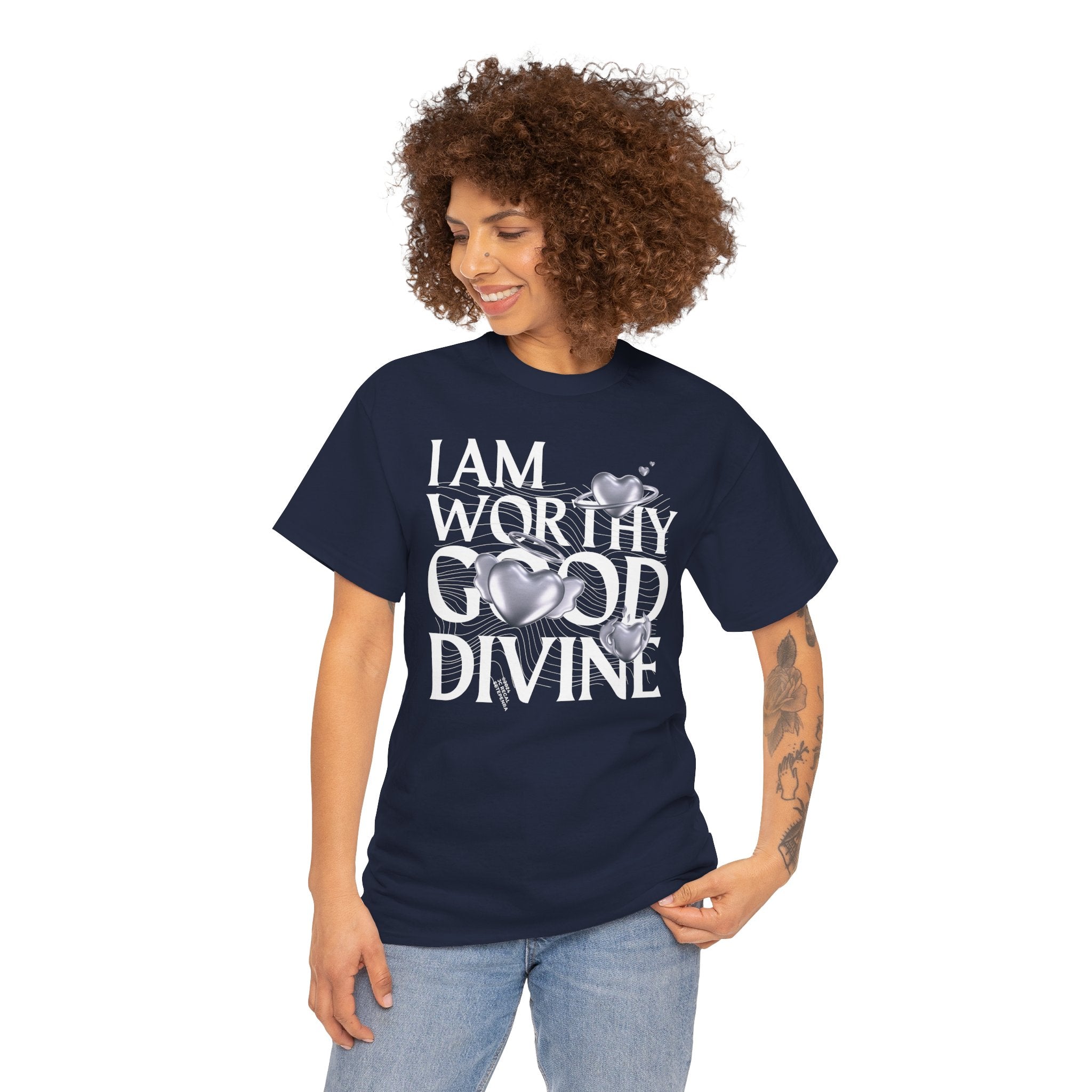 I AM WORTHY GOOD DIVINE Unisex Heavy Cotton Tee
