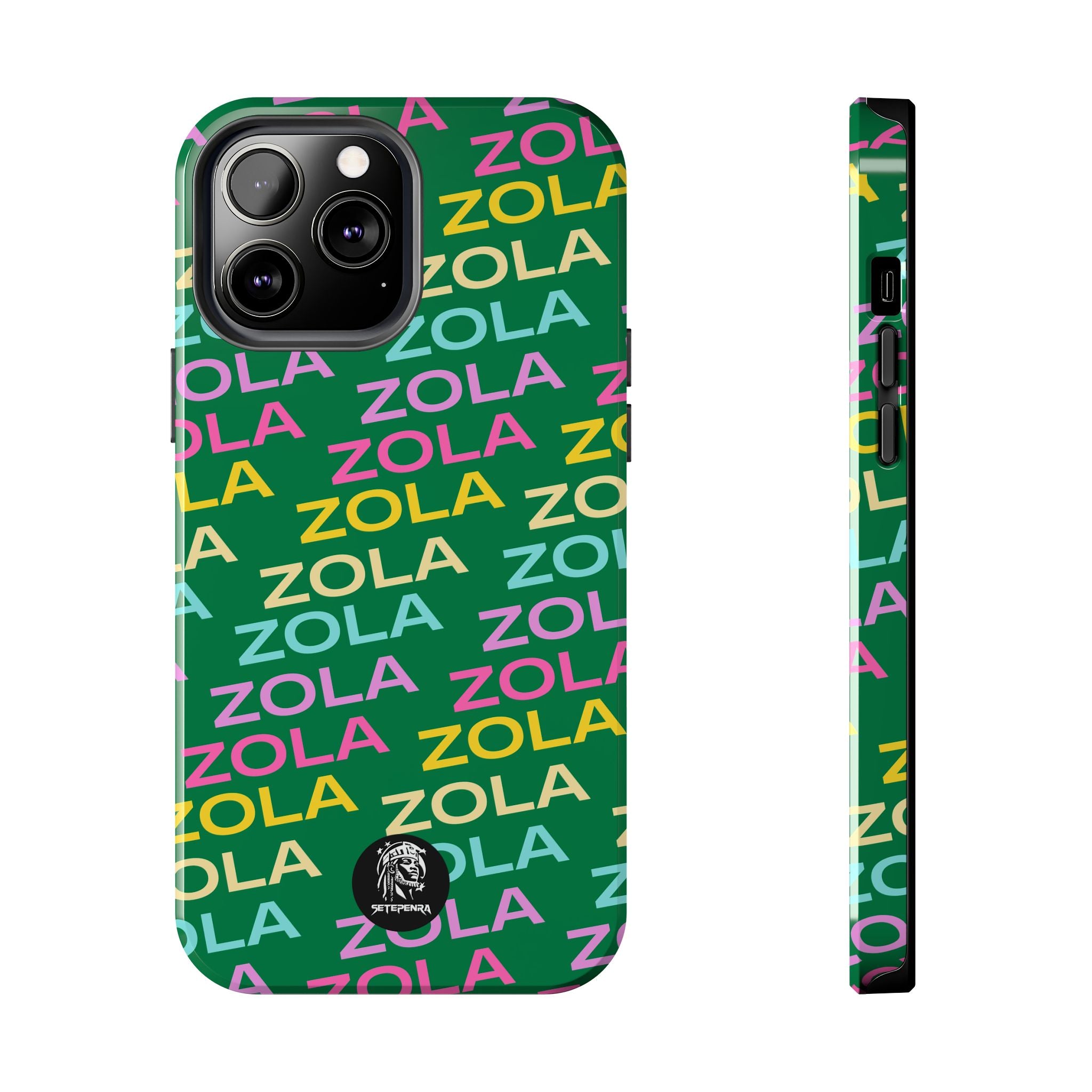 Zola Tough Phone Case (For iPhone, Galaxy & More) - Dark Green SETEPENRA Phone Case.