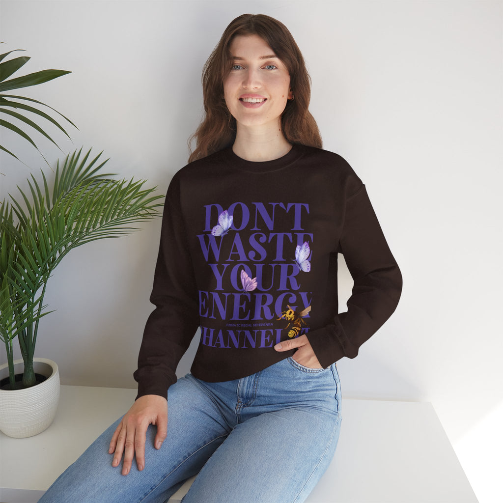 Channel It Unisex Heavy Blend™ Crewneck Sweatshirt (Purple Print)