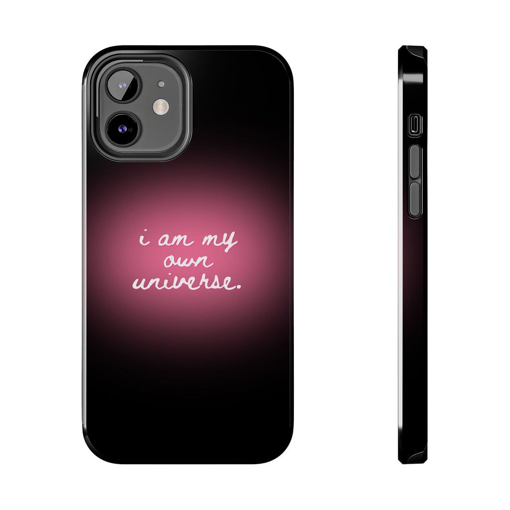 I Am My Own Universe — Pink Glow Protective Cover Tough Phone Case