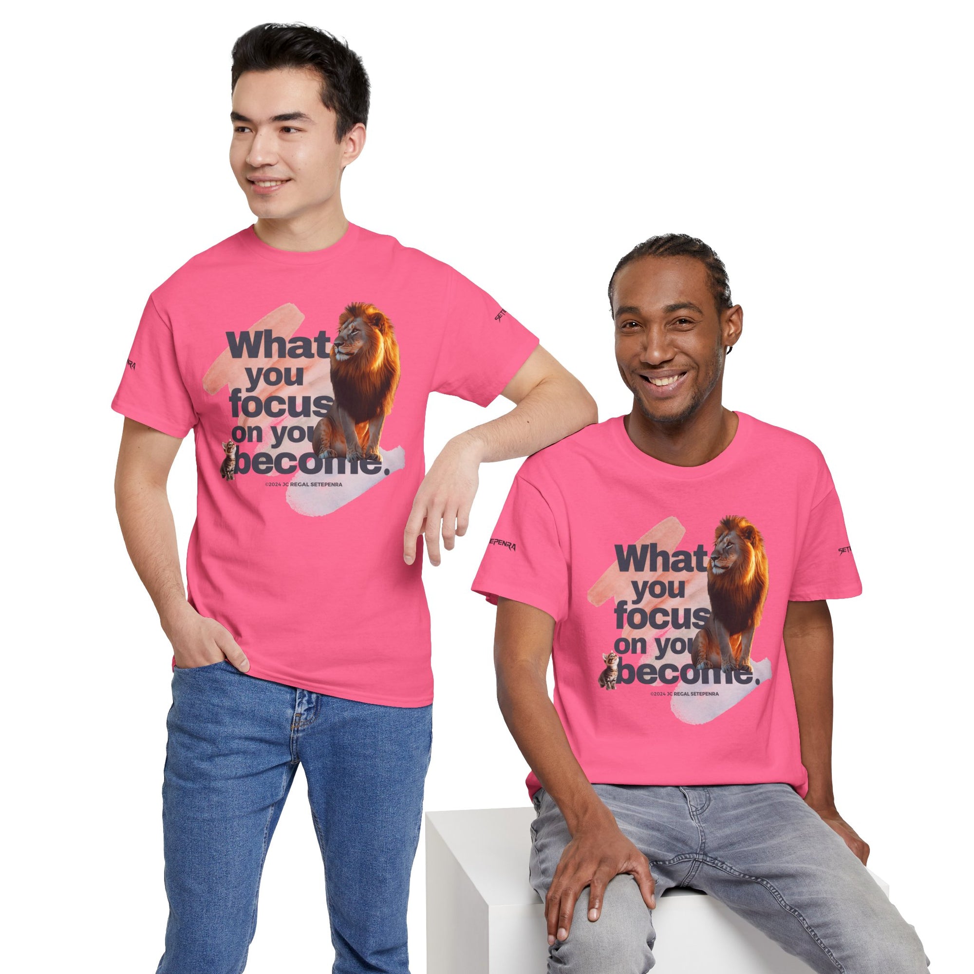 What You Focus On You Become Unisex Heavy Cotton Tee