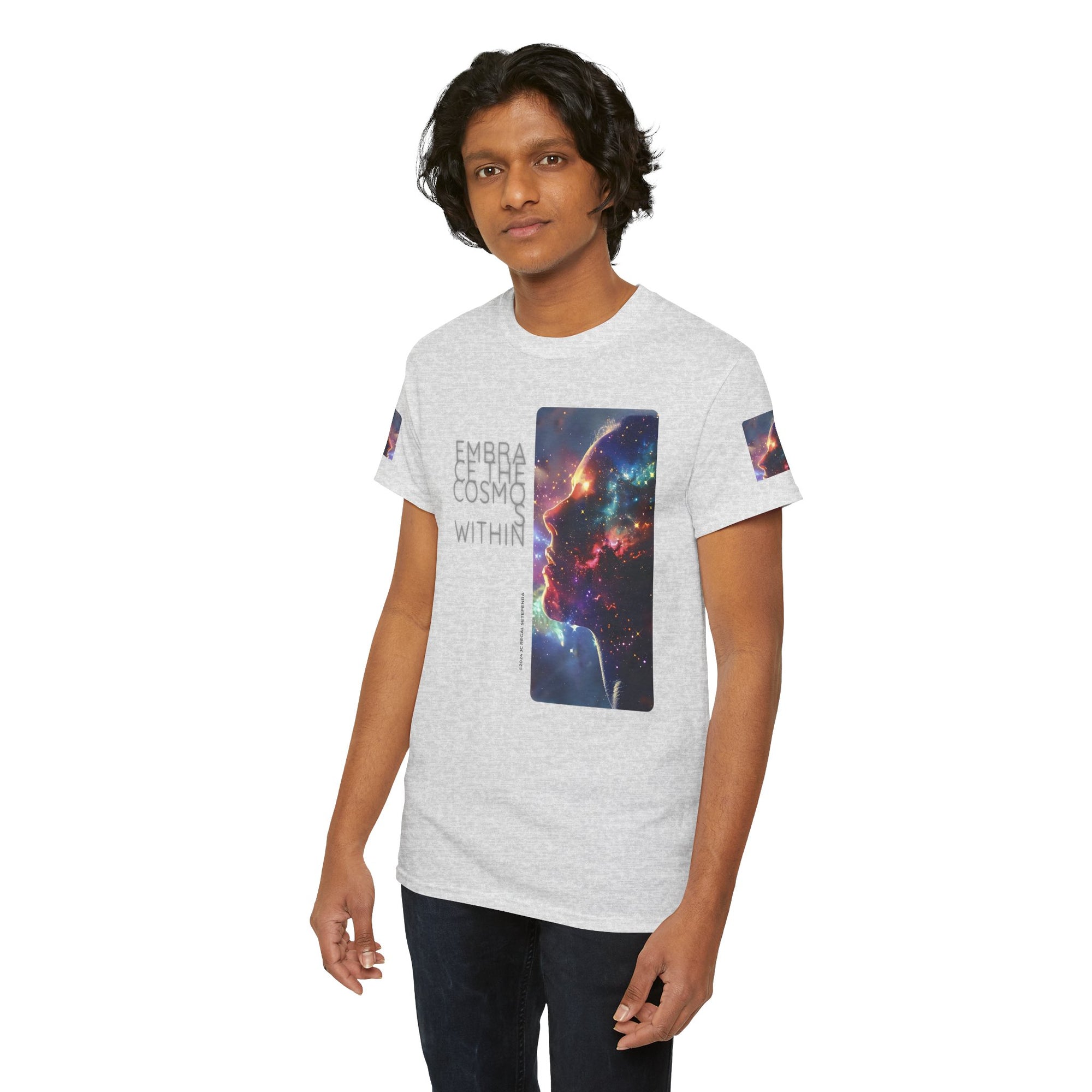 Embrace The Cosmos Within Unisex Heavy Cotton Tee