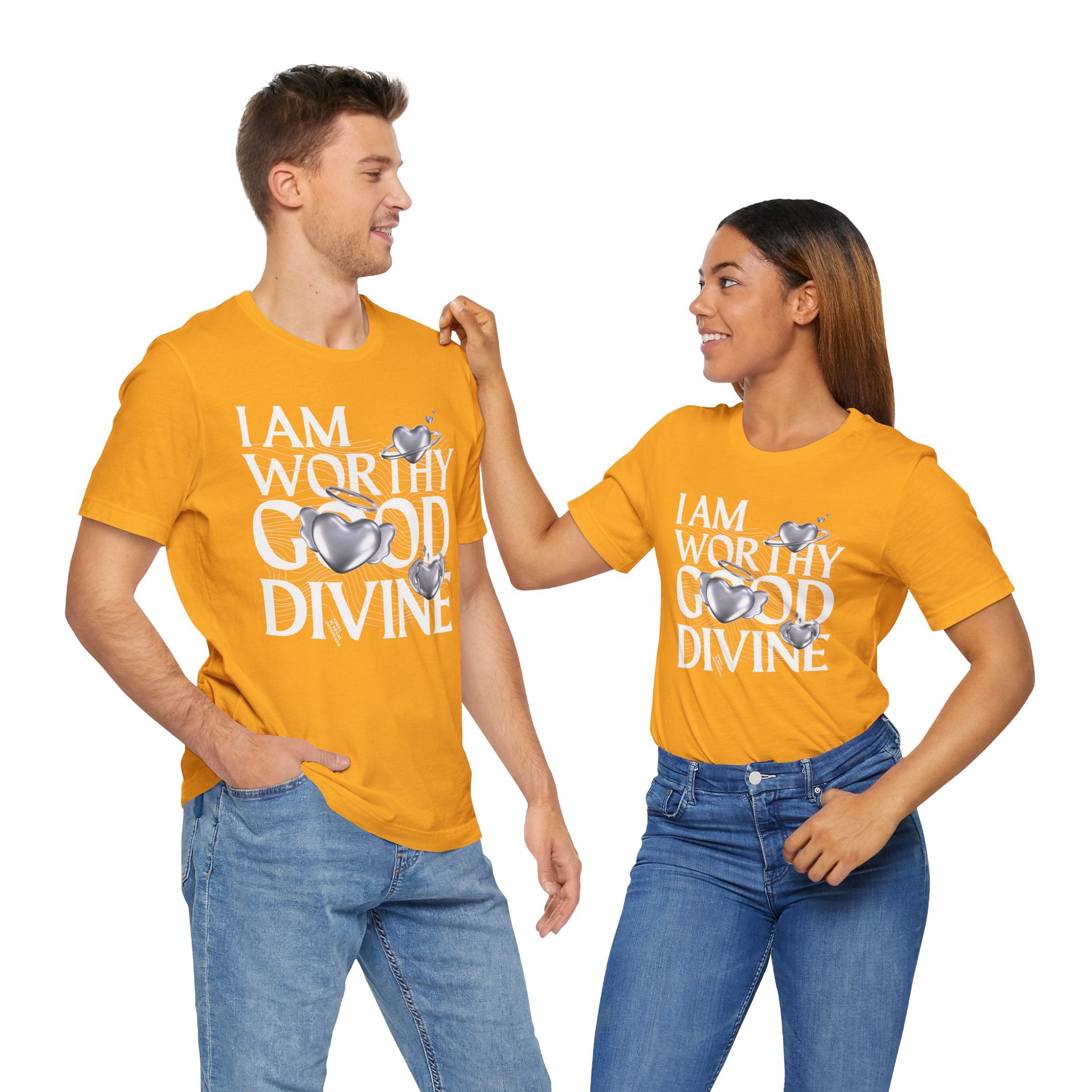 I AM WORTHY GOOD DIVINE Unisex Jersey Short Sleeve Tee