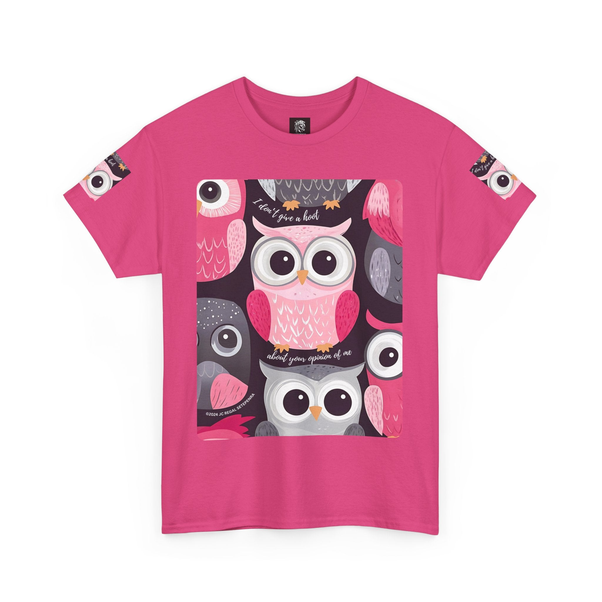 Don't Give A Hoot Unisex Heavy Cotton Tee SETEPENRA T-Shirt.