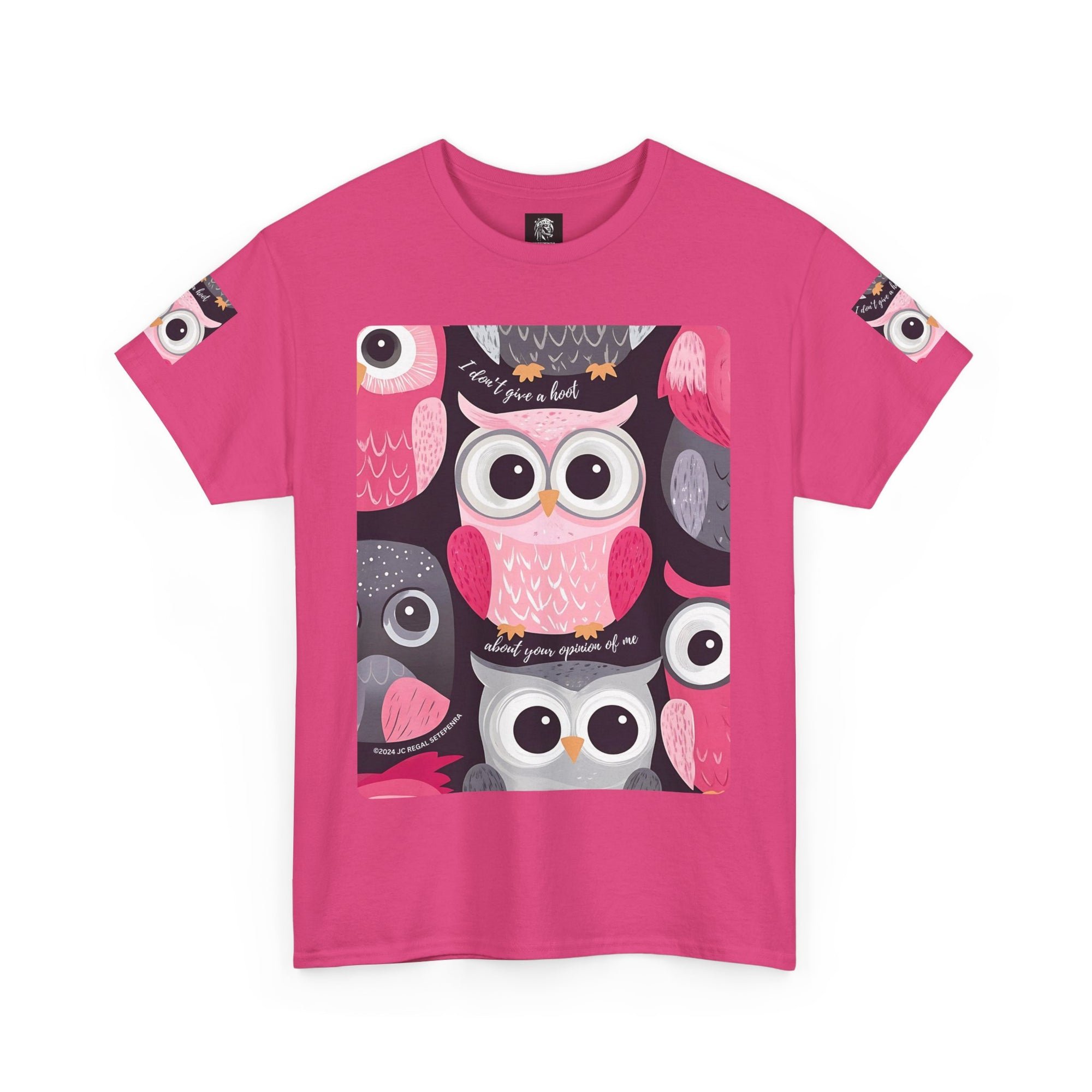 Don't Give A Hoot Unisex Heavy Cotton Tee SETEPENRA T-Shirt.