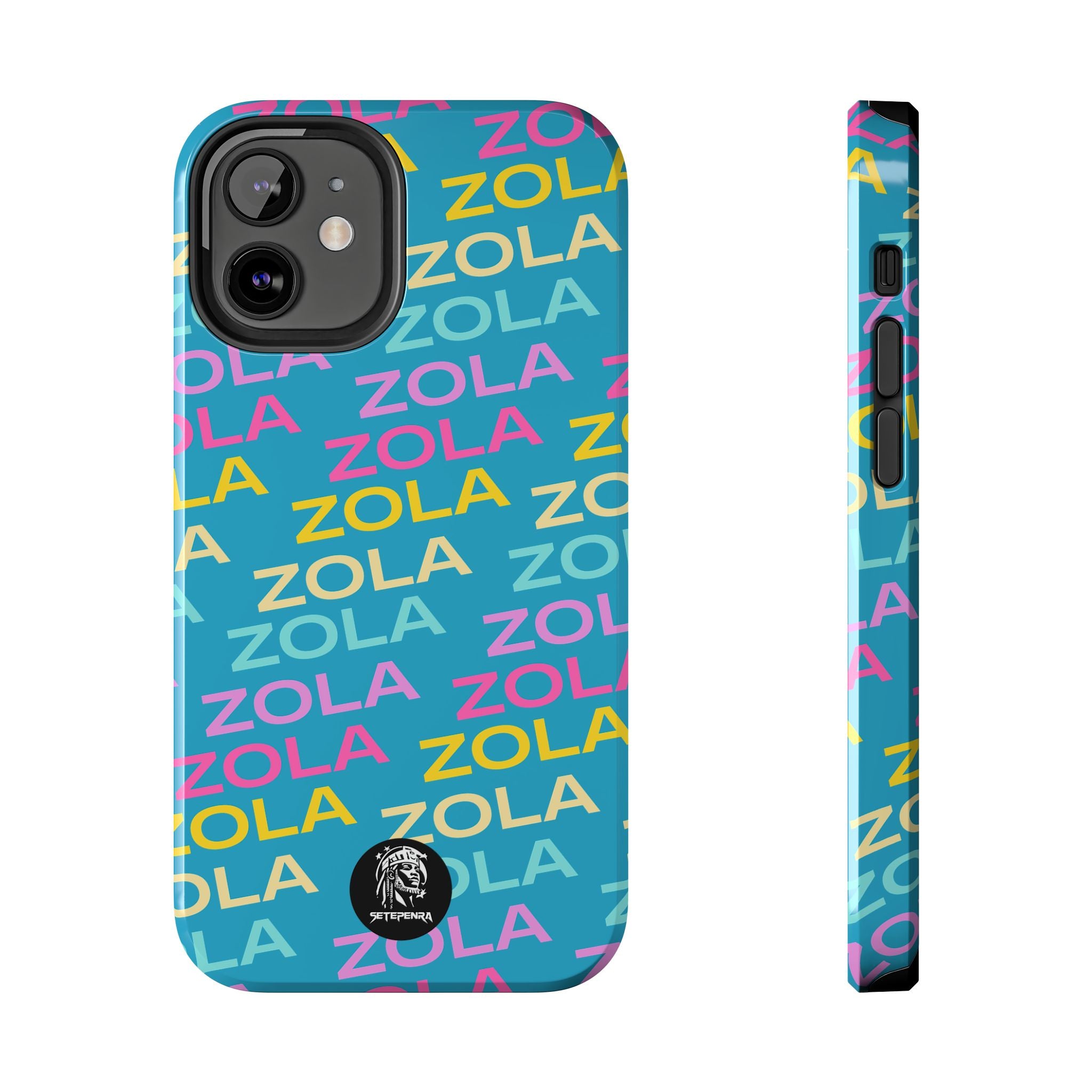 Zola Tough Phone Case (For iPhone, Galaxy & More) - Turquoise SETEPENRA Phone Case.