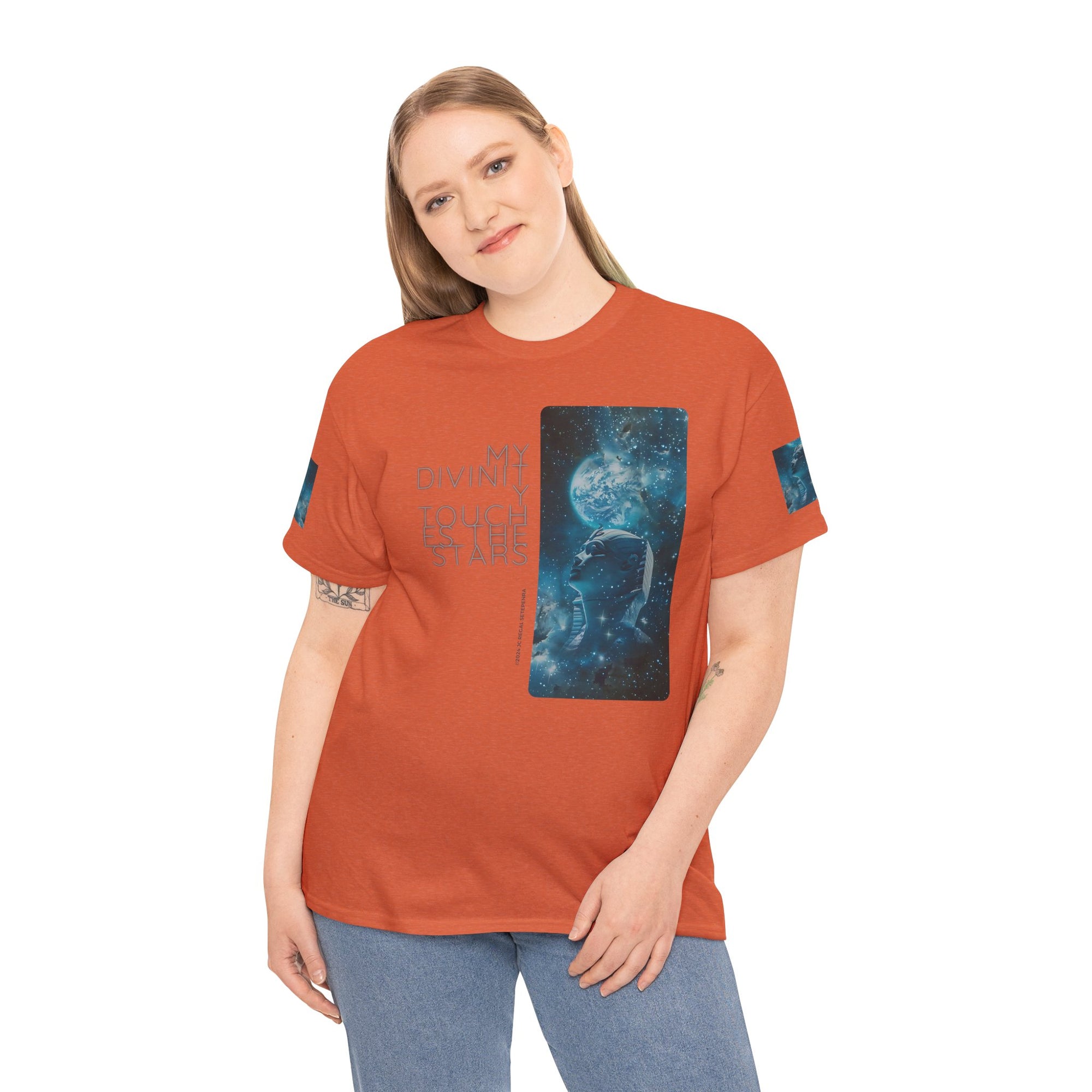 My Divinity Touches The Stars Unisex Heavy Cotton Tee