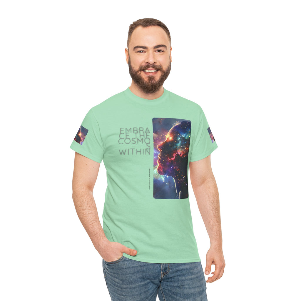 Embrace The Cosmos Within Unisex Heavy Cotton Tee