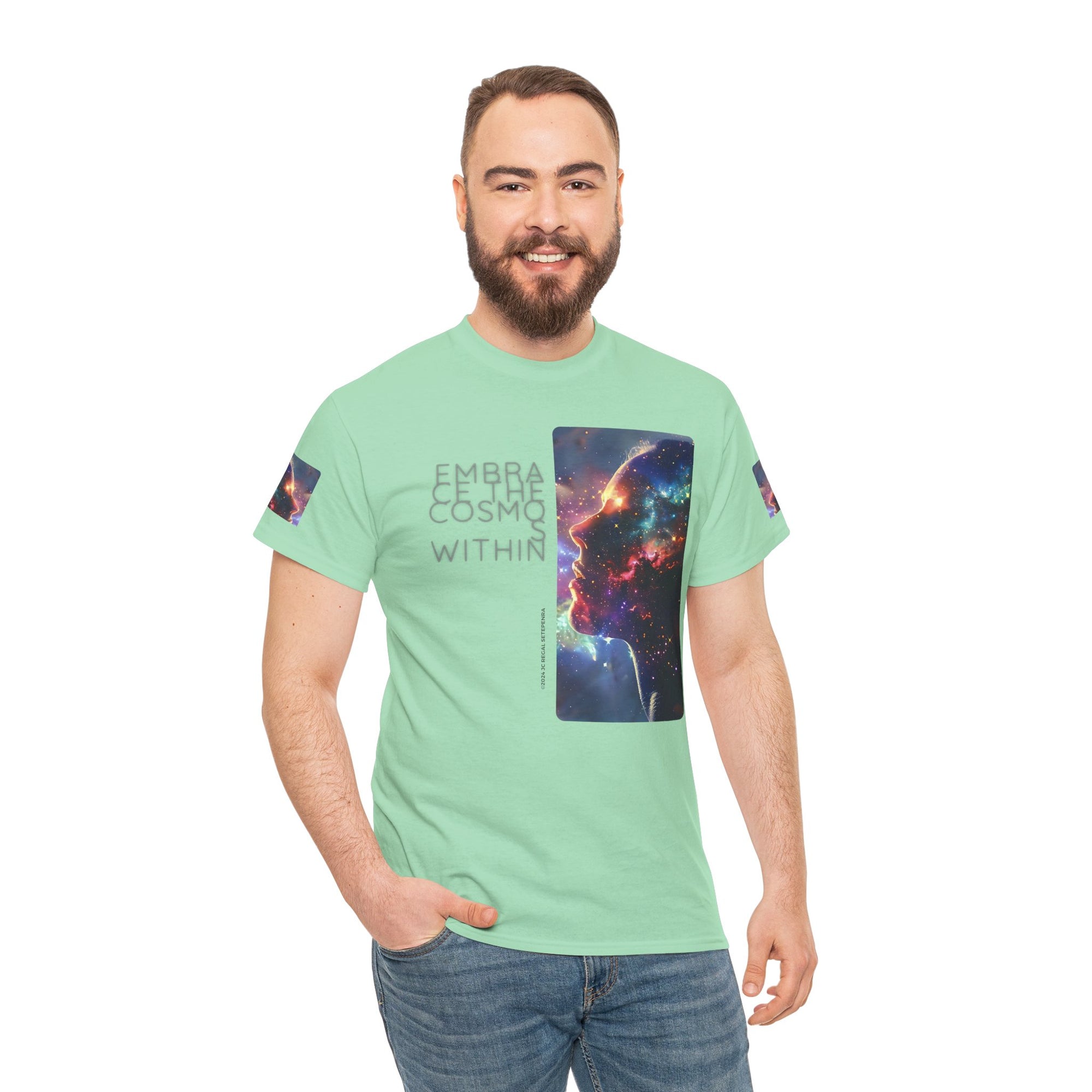 Embrace The Cosmos Within Unisex Heavy Cotton Tee