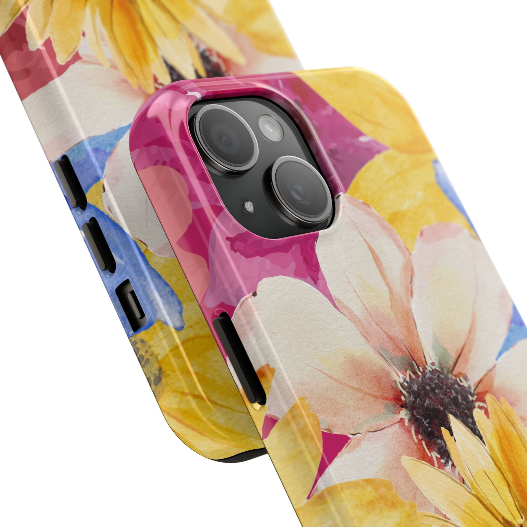 Watercolor Flowers Tough Phone Case (For iPhone, Galaxy & More)