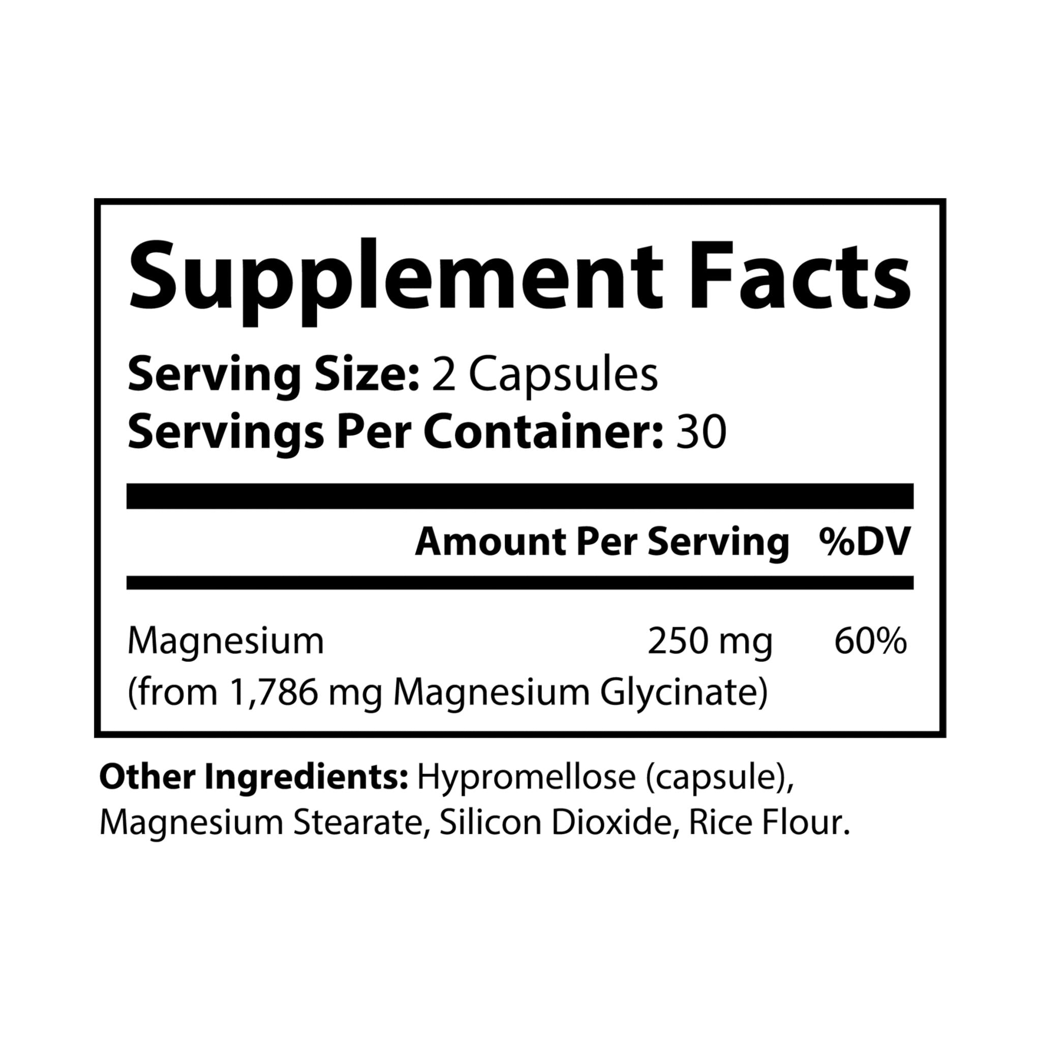 SETEPENRA Goodstuff Magnesium Glycinate Supplement (60 Capsules)