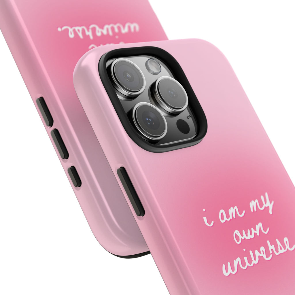 I Am My Own Universe Tough Phone Case (For iPhone, Galaxy & More) - Light Pink
