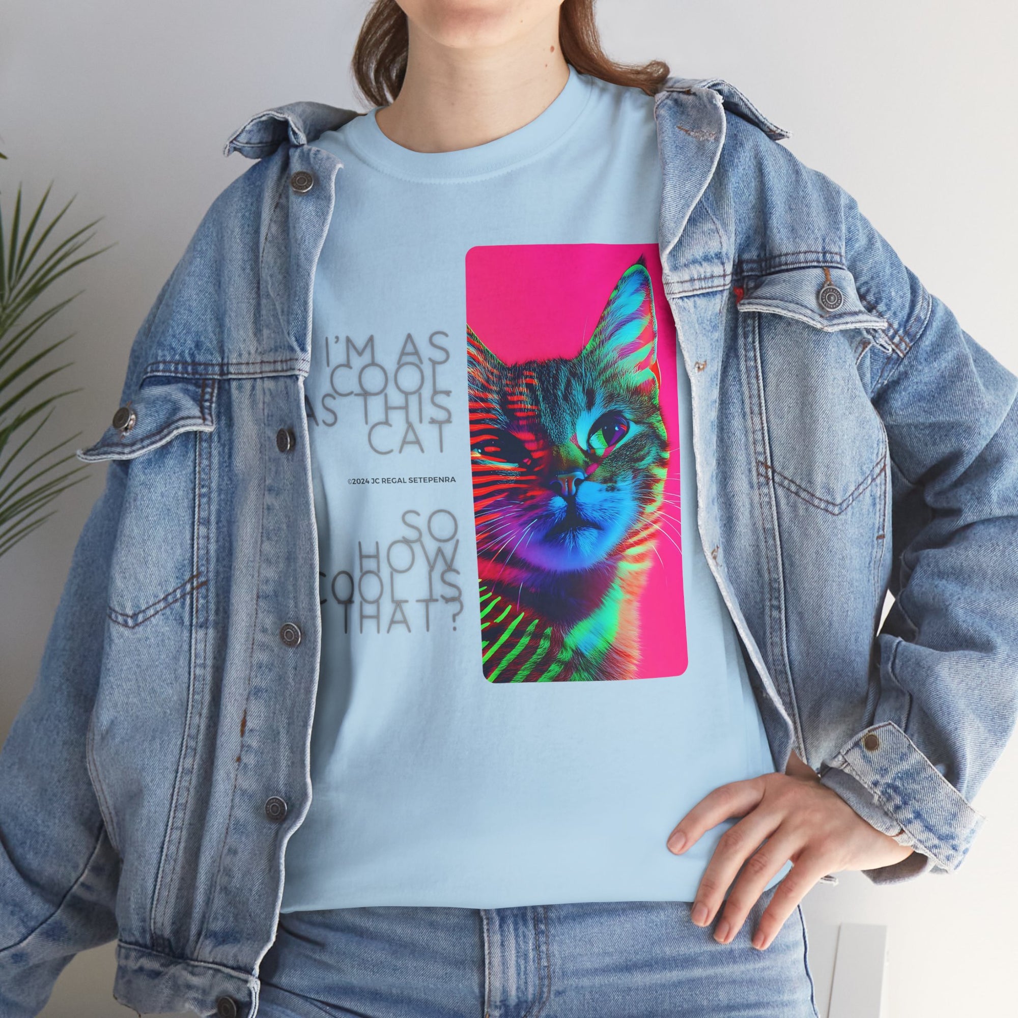 Cool Cat (Whiskers 2) Unisex Heavy Cotton Tee
