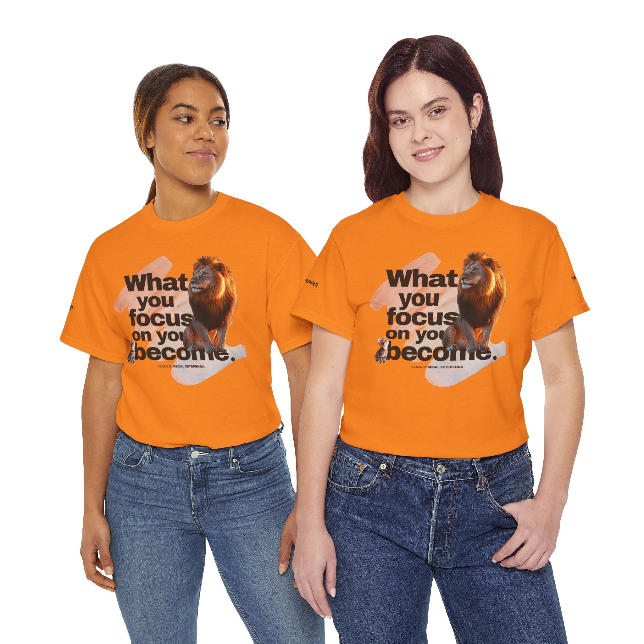 What You Focus On You Become Unisex Heavy Cotton Tee