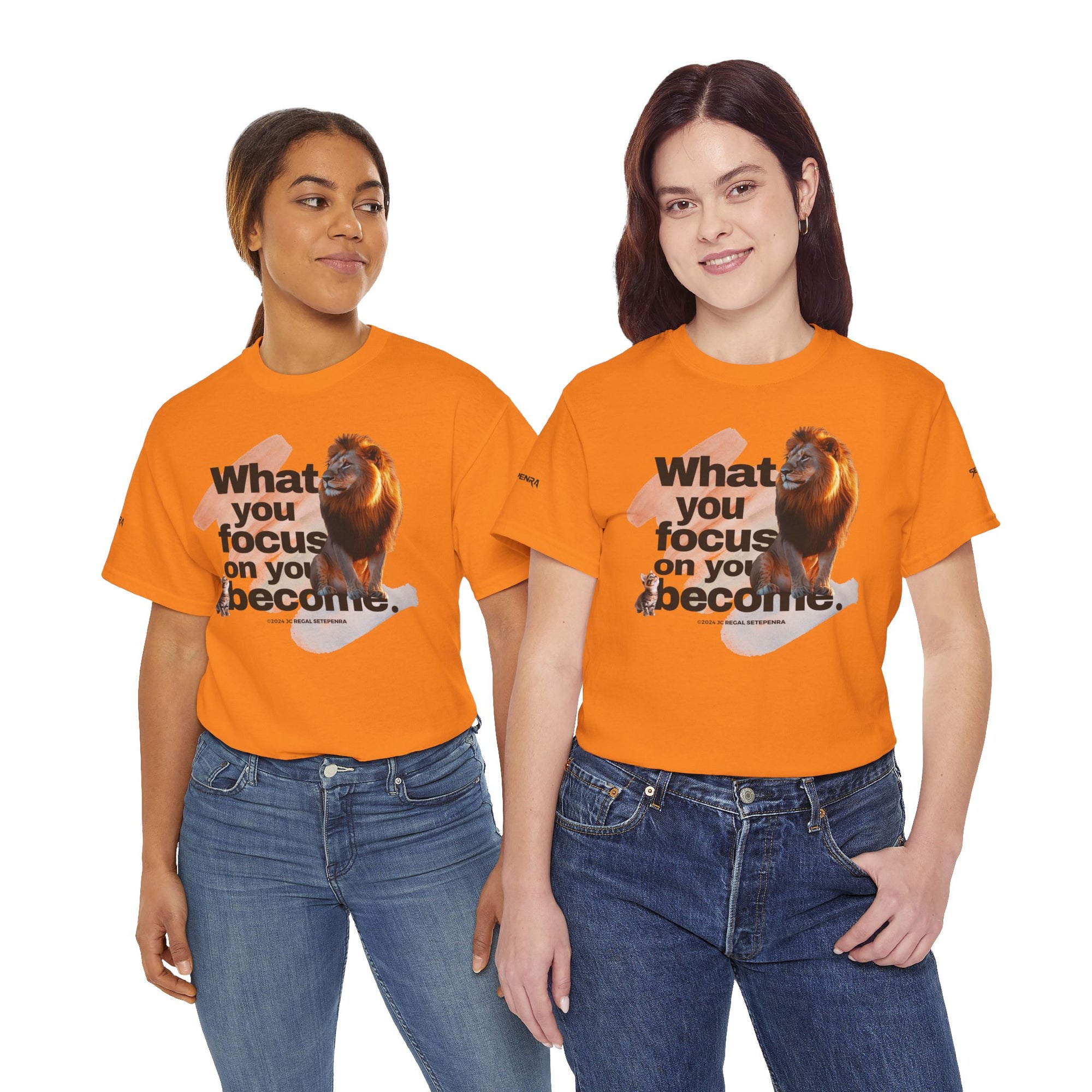 What You Focus On You Become Unisex Heavy Cotton Tee