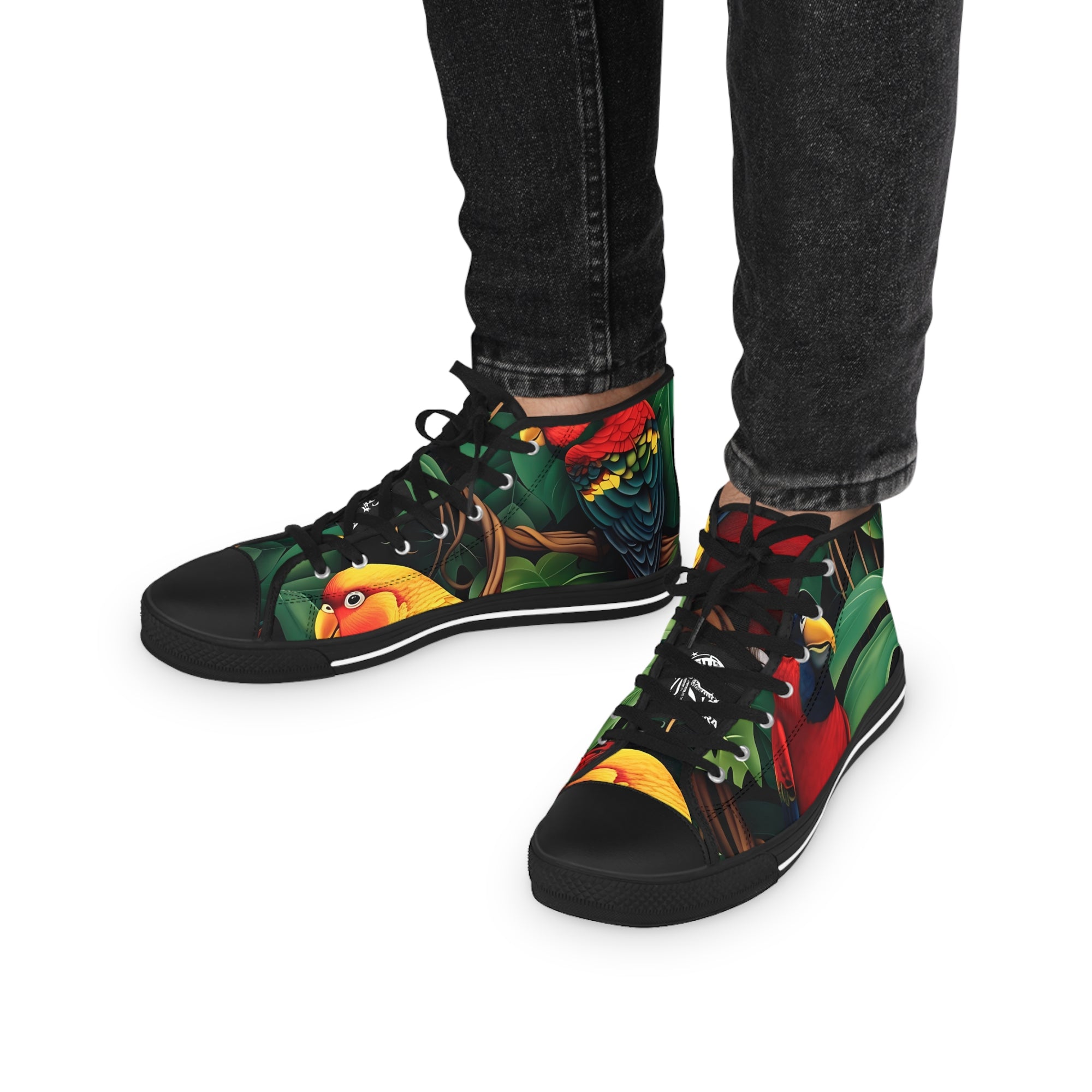 Tri-Parrot Men's High Top Sneakers SETEPENRA Shoes.