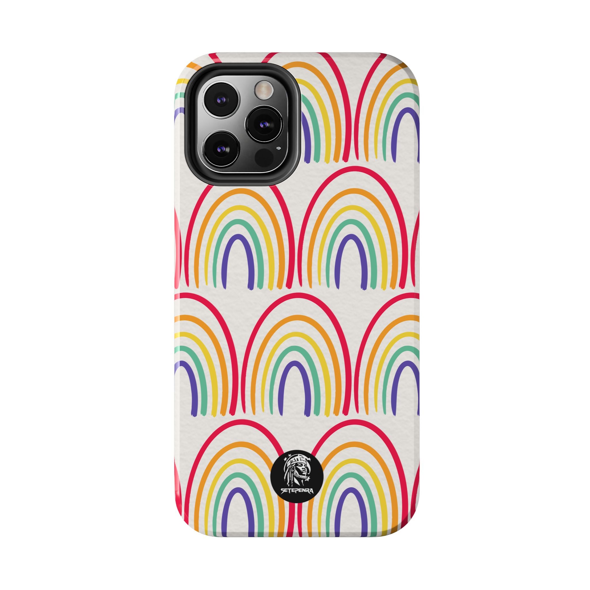 Retro Rainbow Tough Phone Case (For iPhone, Galaxy & More)