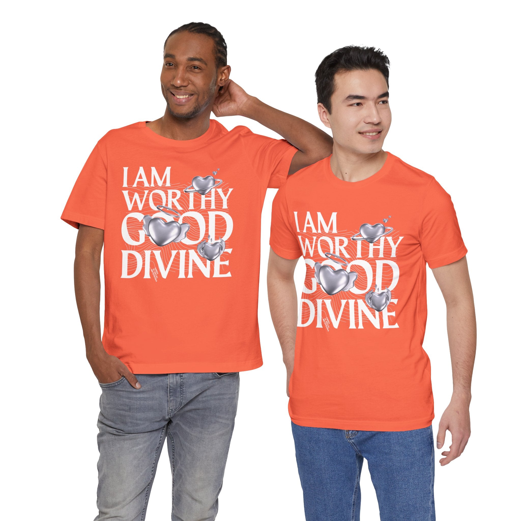 I AM WORTHY GOOD DIVINE Unisex Jersey Short Sleeve Tee