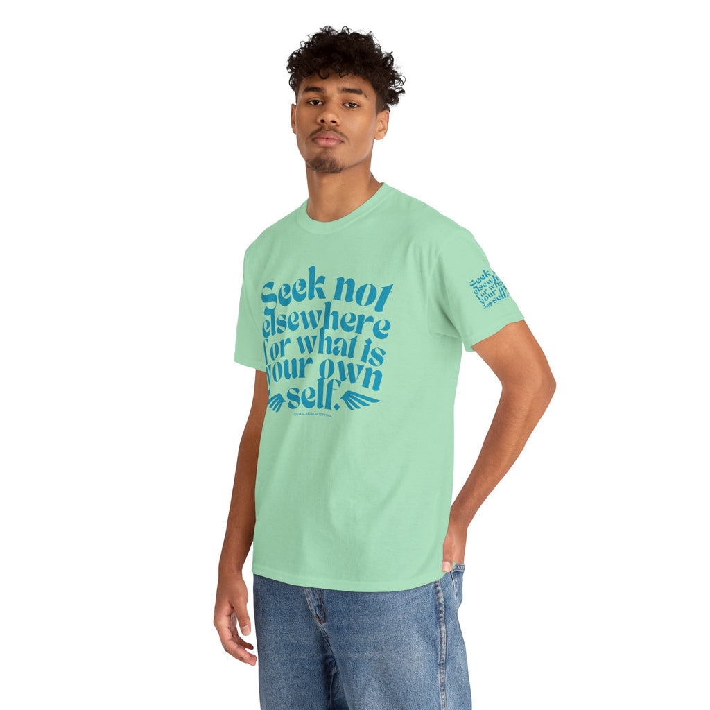 Seek Not Elsewhere (Aqua Edition) Unisex Heavy Cotton Tee
