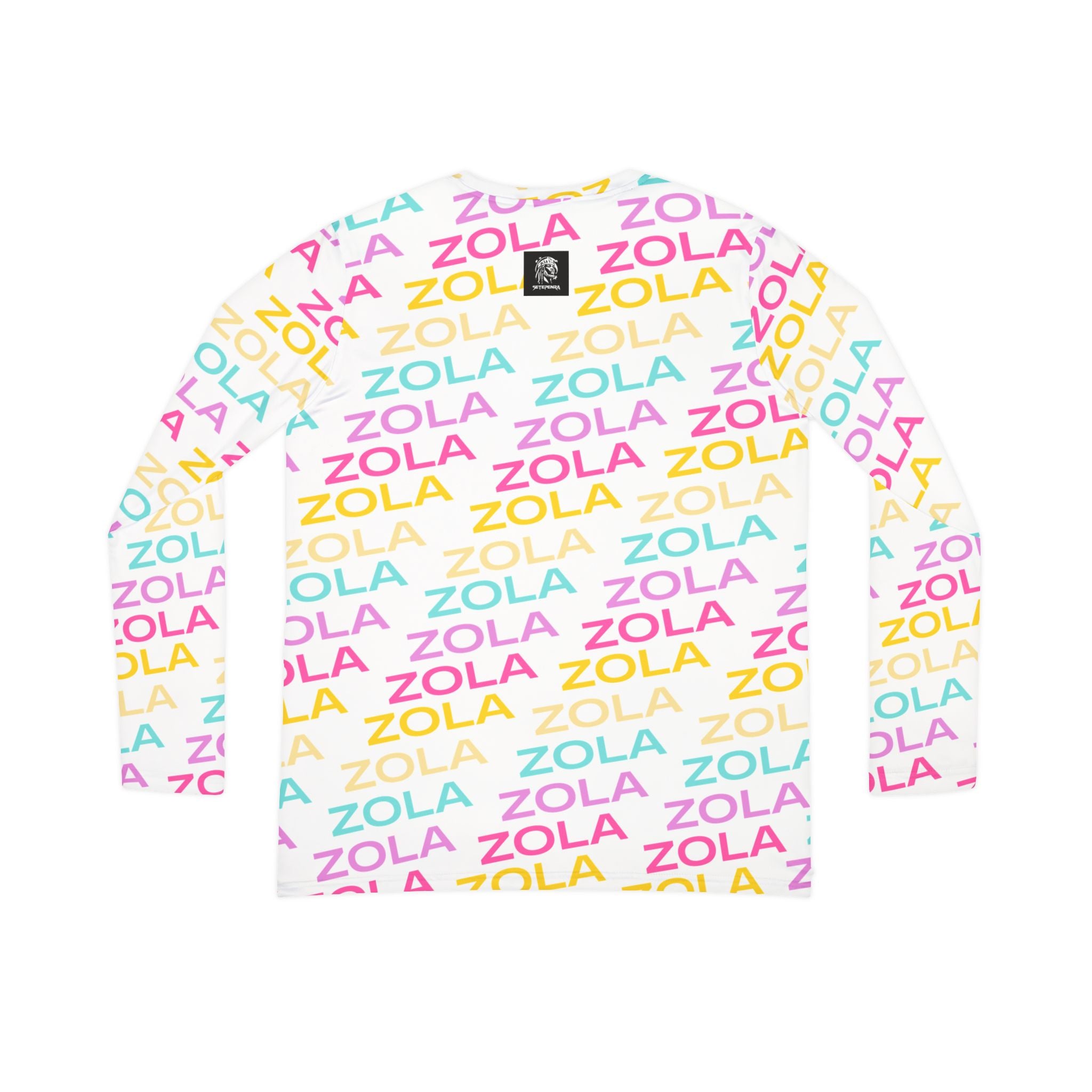 Zola Print Women's Long Sleeve V-Neck Shirt (White) SETEPENRA All Over Prints.