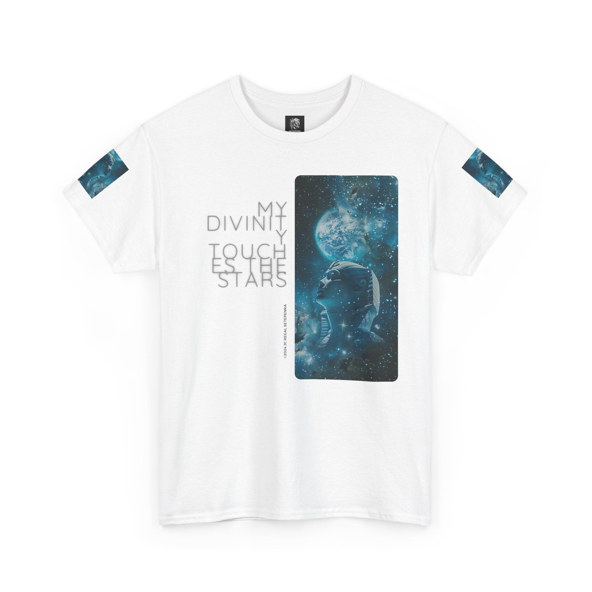 My Divinity Touches The Stars Unisex Heavy Cotton Tee SETEPENRA T-Shirt.