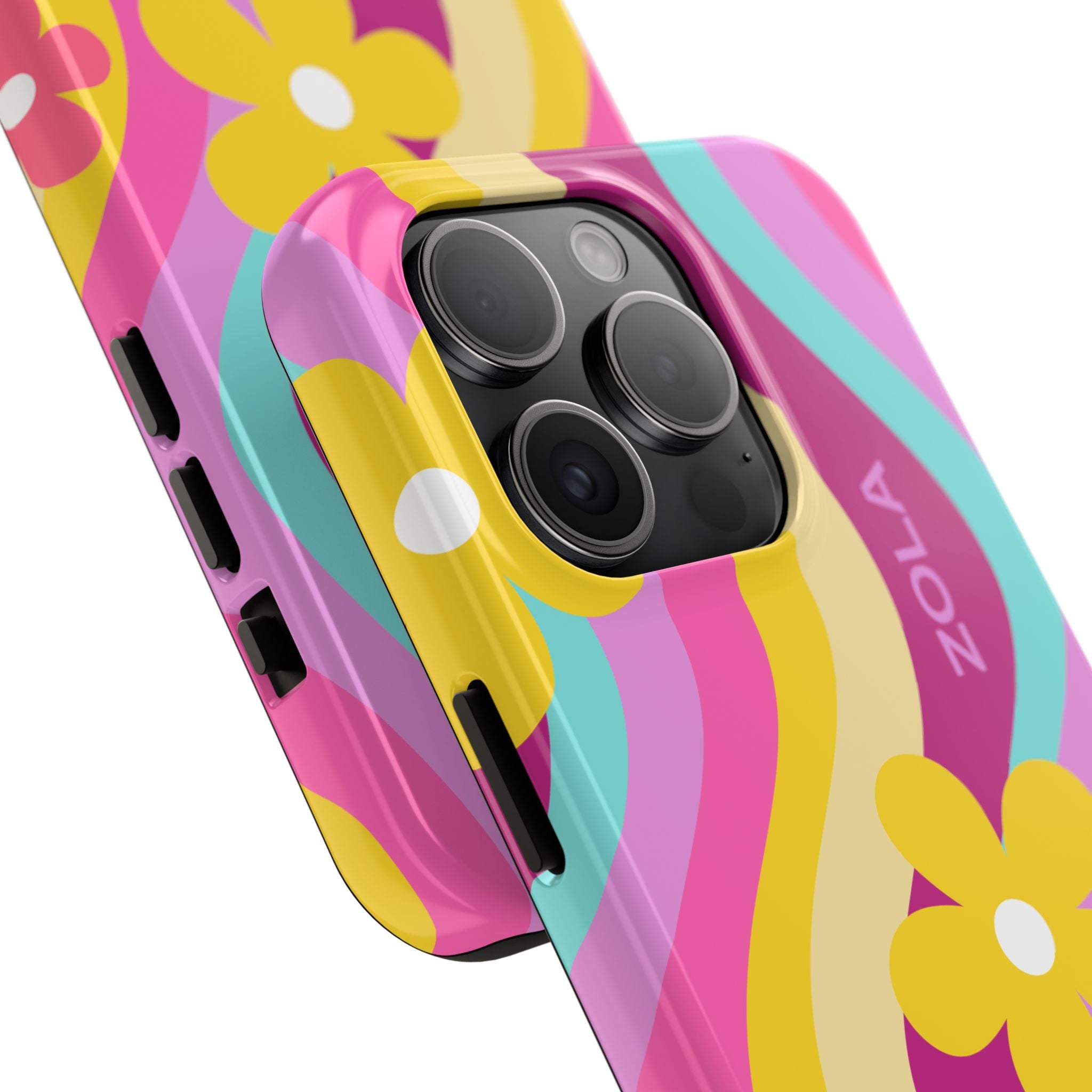 Zola Tough Phone Case (For iPhone, Galaxy & More) - Pink Wave