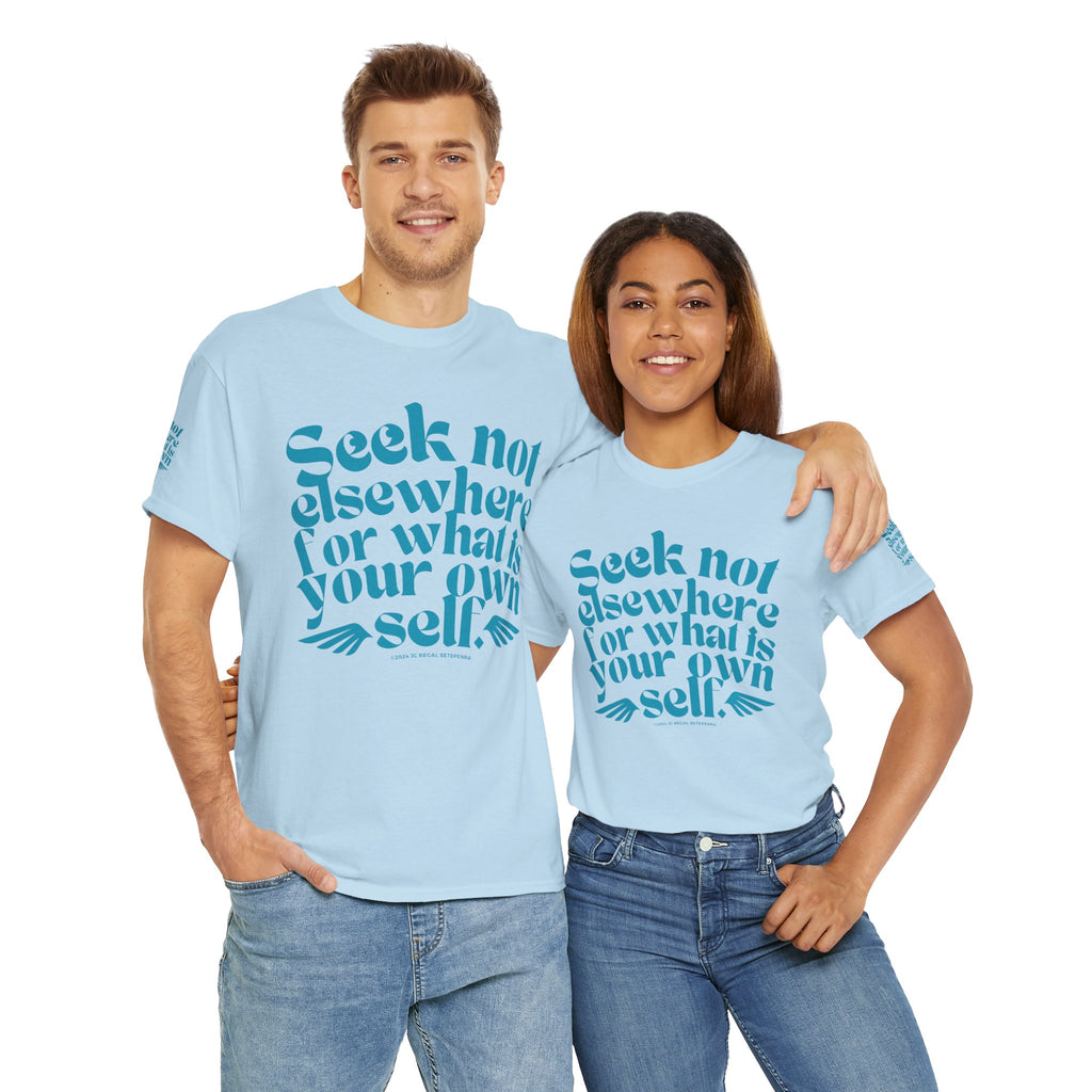 Seek Not Elsewhere (Aqua Edition) Unisex Heavy Cotton Tee