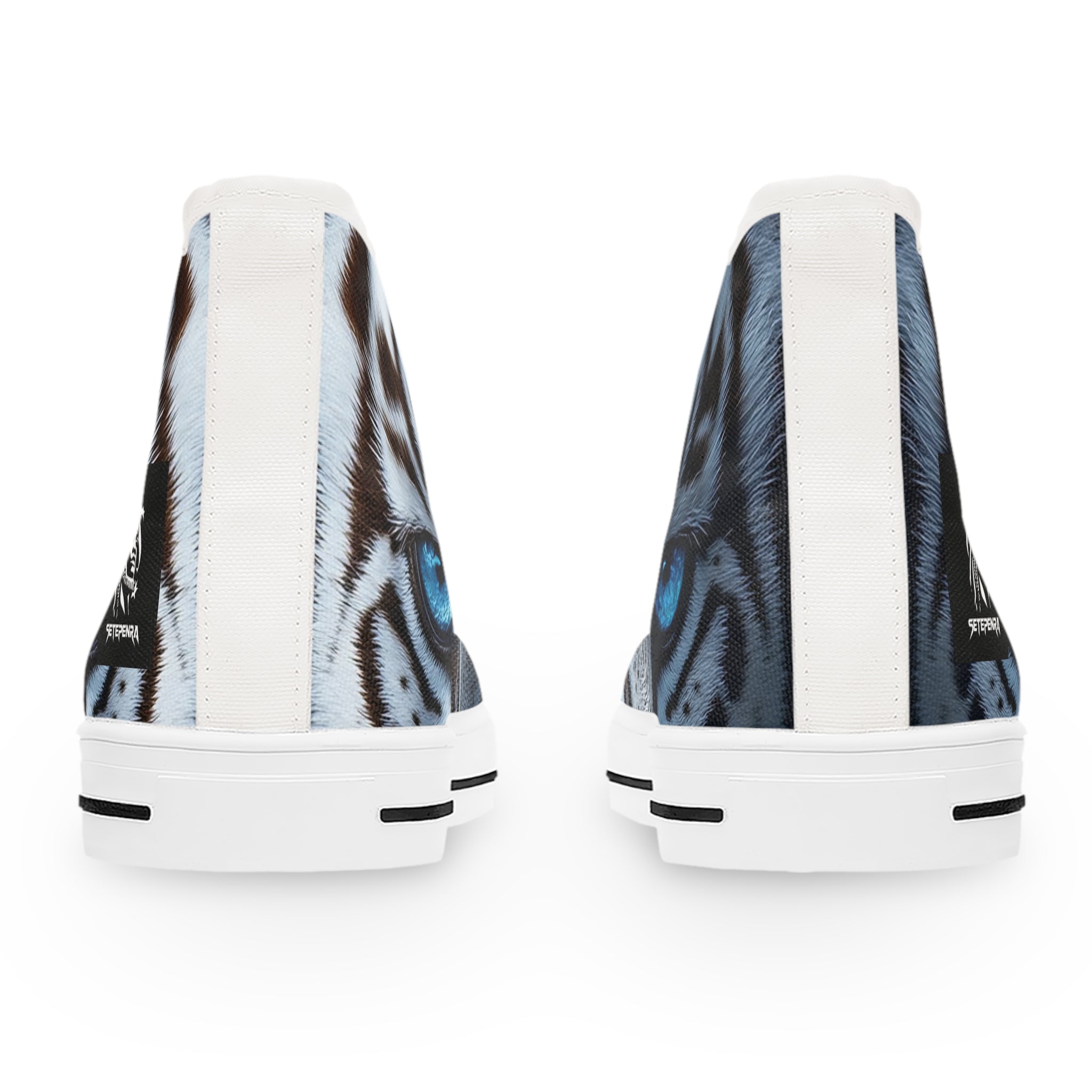 Primal Power Women's High Top Sneakers - White Tiger (1st Edition) SETEPENRA Shoes.