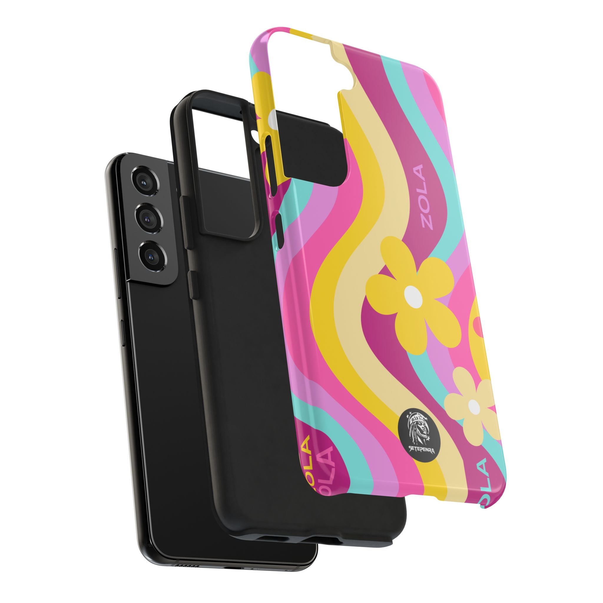 Zola Tough Phone Case (For iPhone, Galaxy & More) - Pink Wave