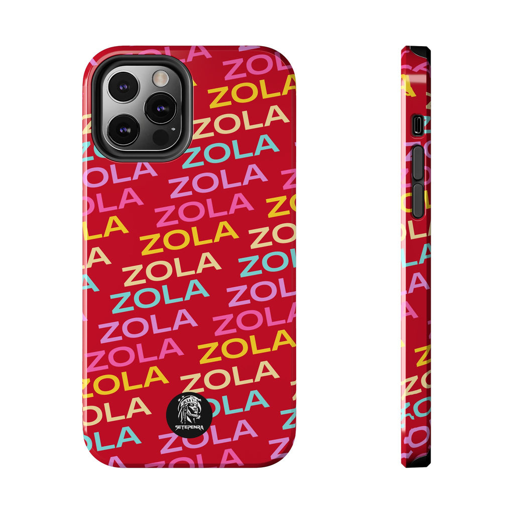Zola Tough Phone Case (For iPhone, Galaxy & More) - Dark Red SETEPENRA Phone Case.