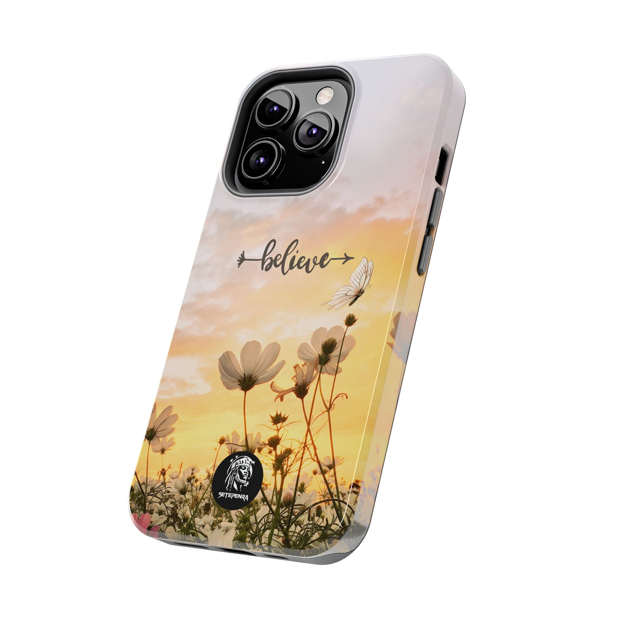 Believe Tough Phone Case (For iPhone, Galaxy & More) - Aesthetic Flower