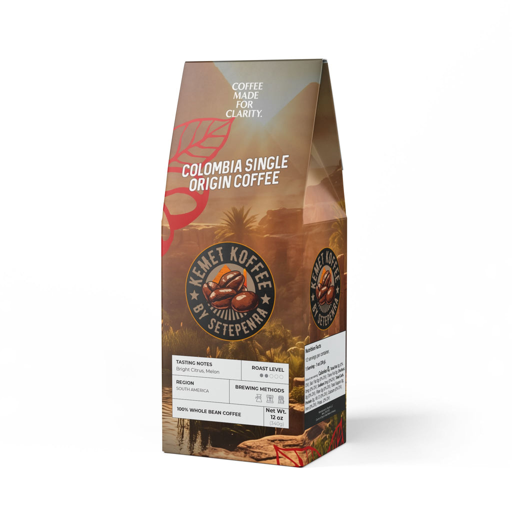 Kemet Koffee By Setepenra Colombia Single Origin Coffee (Light-Medium Roast)
