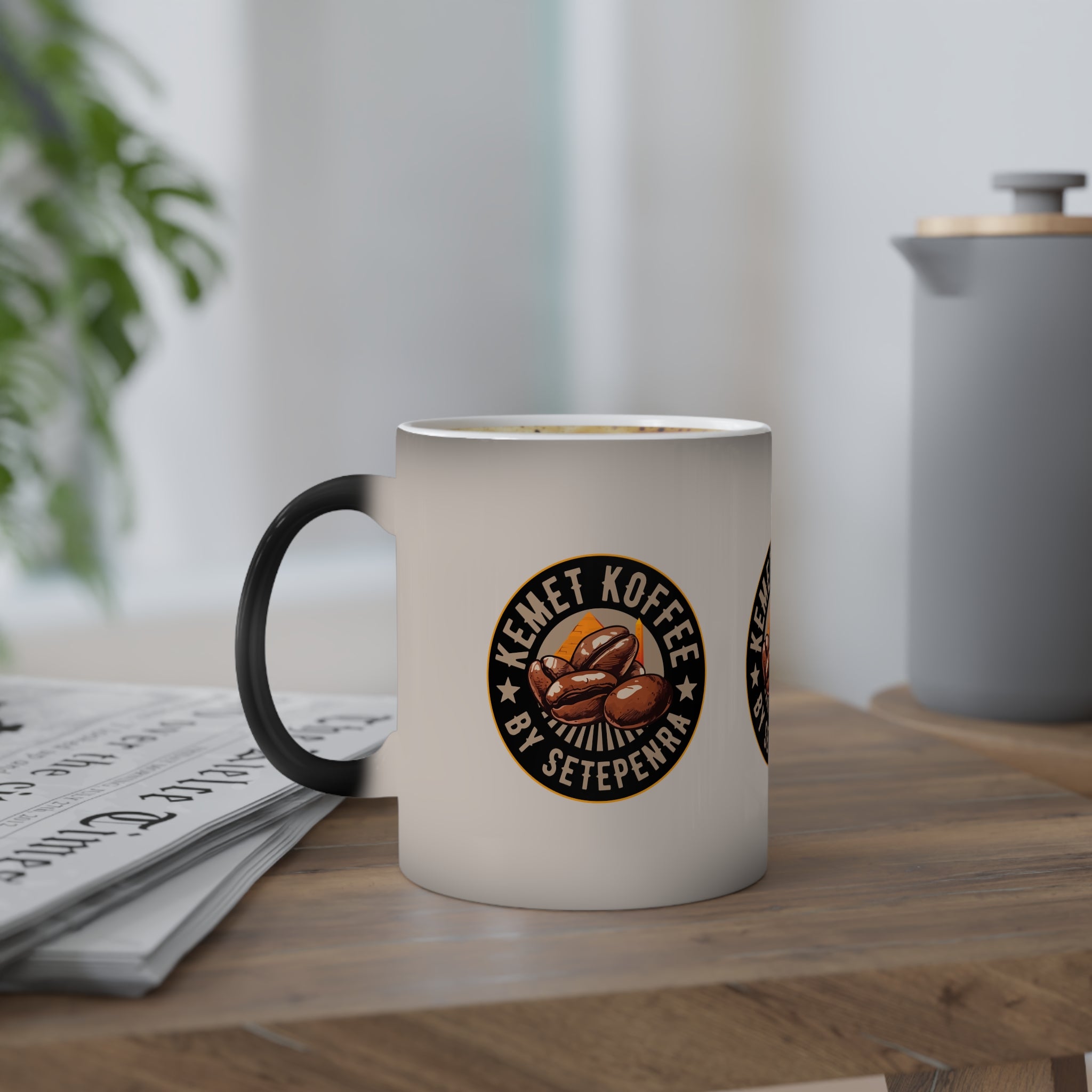 Kemet Koffee By Setepenra Color-Changing Mug, 11oz