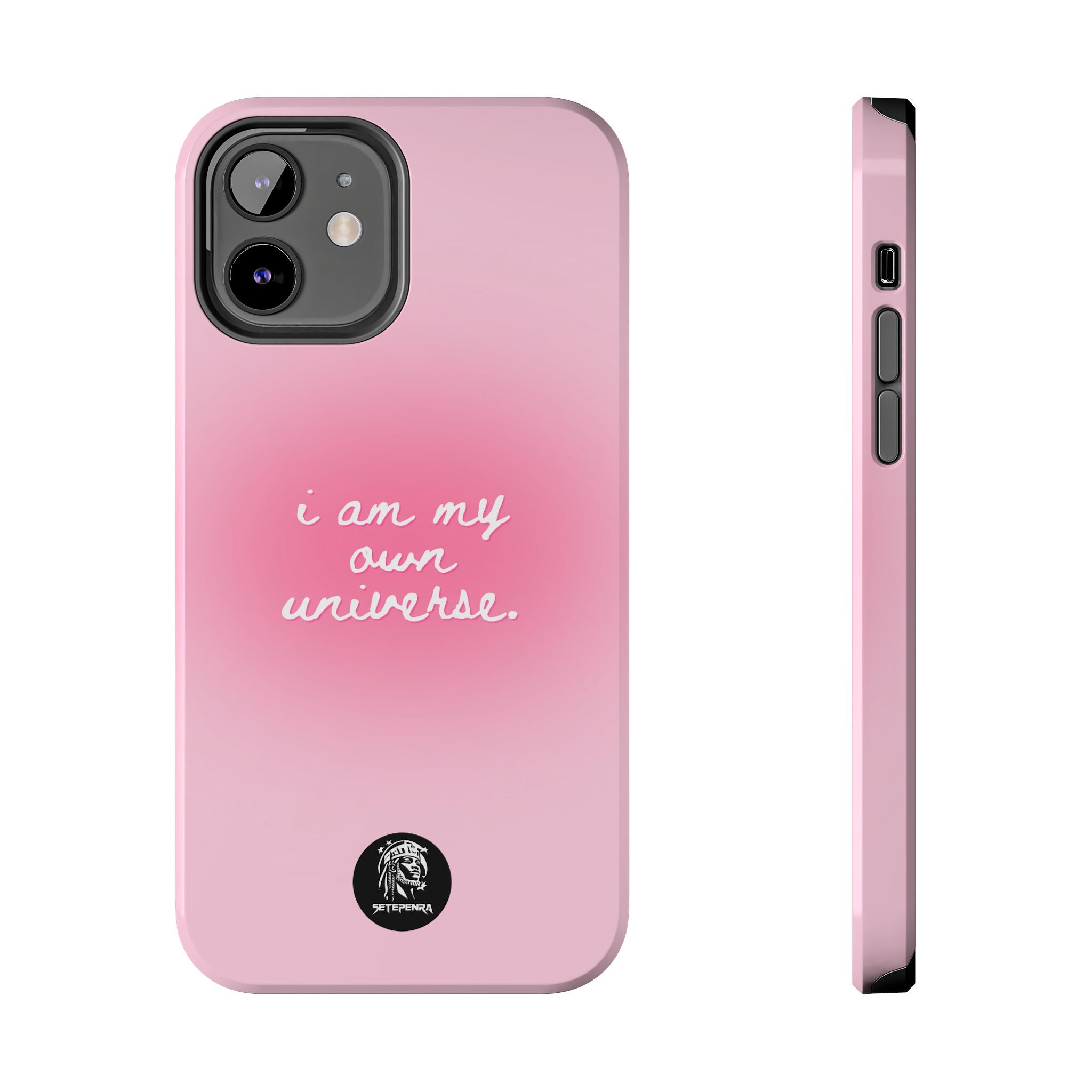 I Am My Own Universe Tough Phone Case (For iPhone, Galaxy & More) - Light Pink SETEPENRA Phone Case.